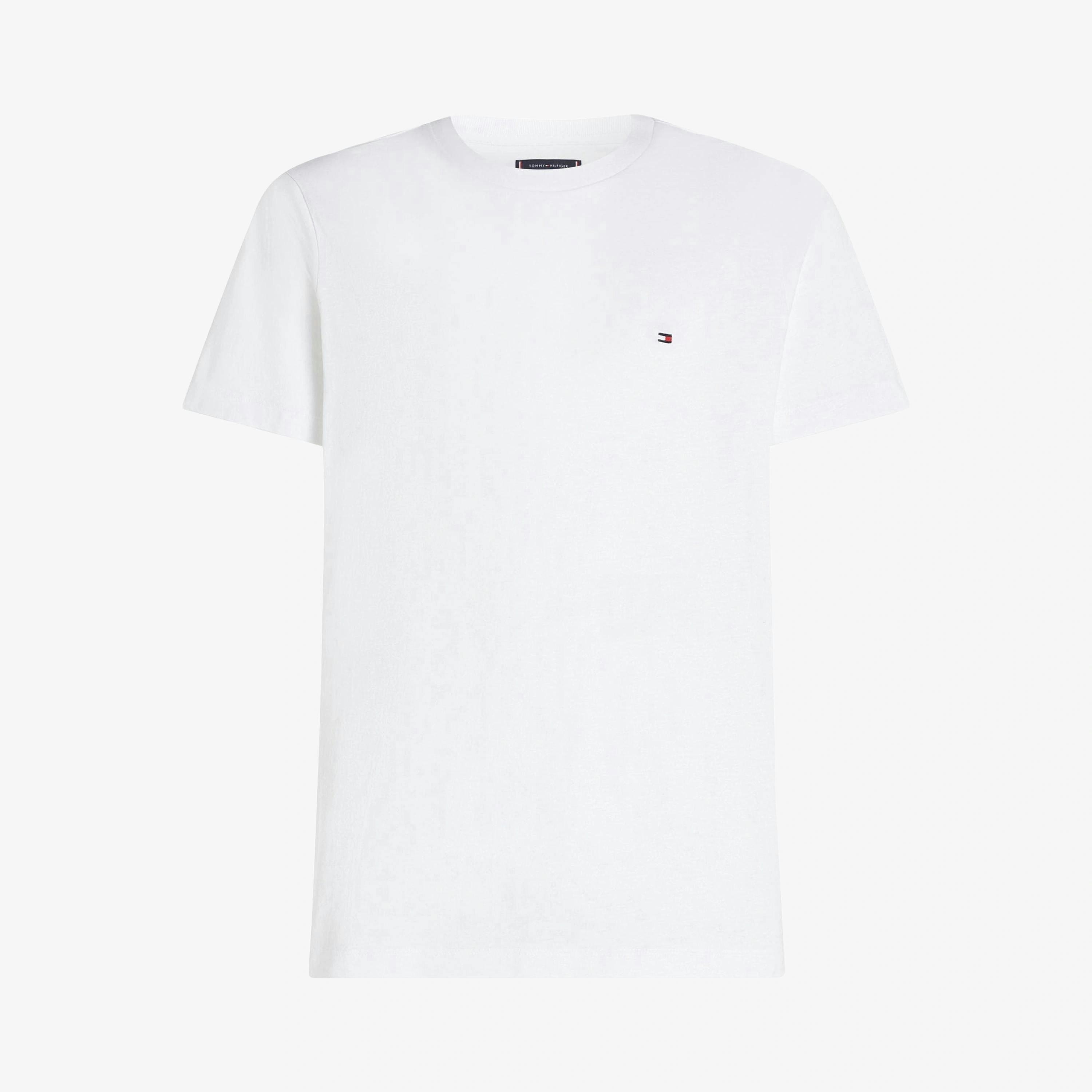 Tommy Hilfiger Solid T-Shirt  in White , view 4 of 5
