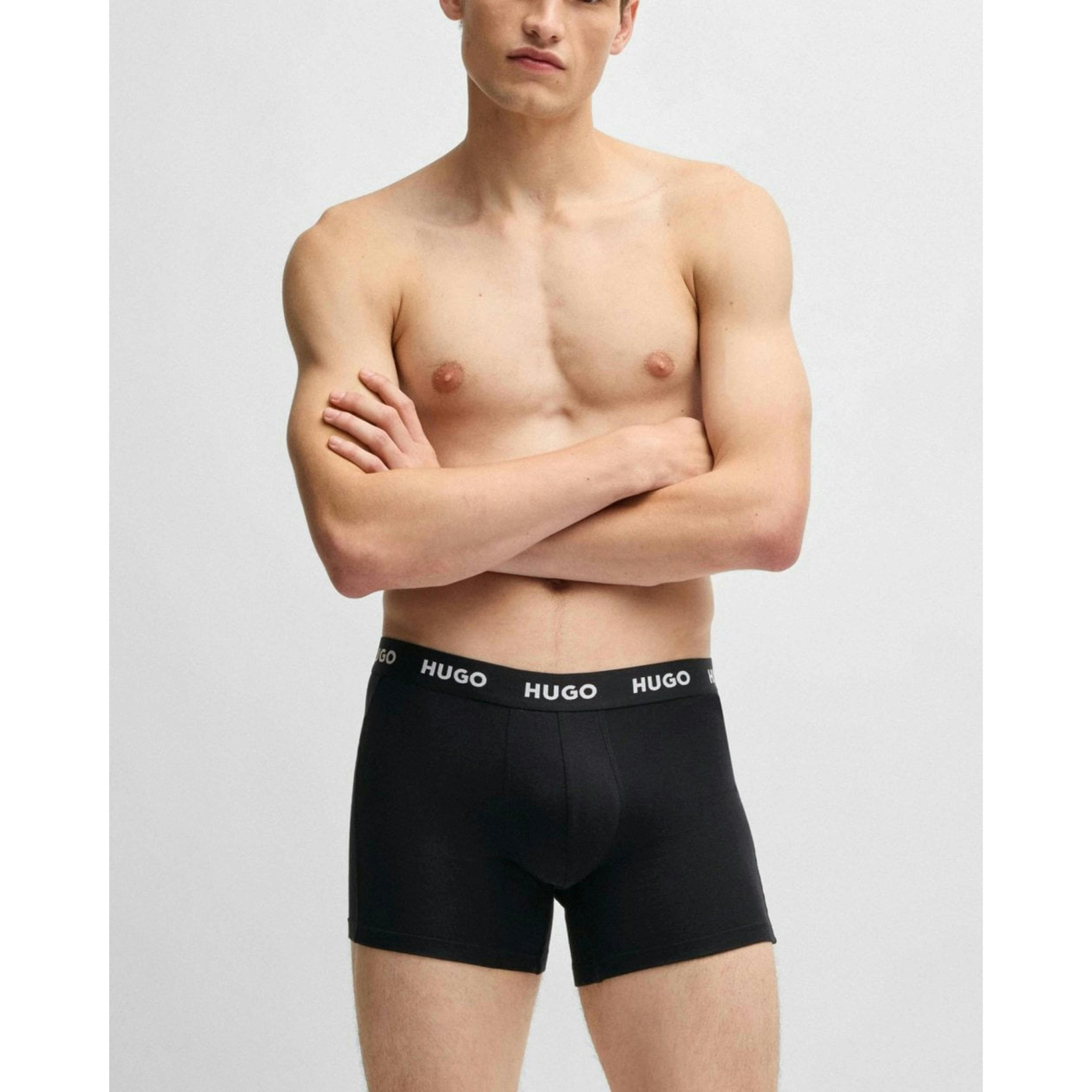 Hugo Boss Logo Waistbands Boxers  in Black , view 1 of 5