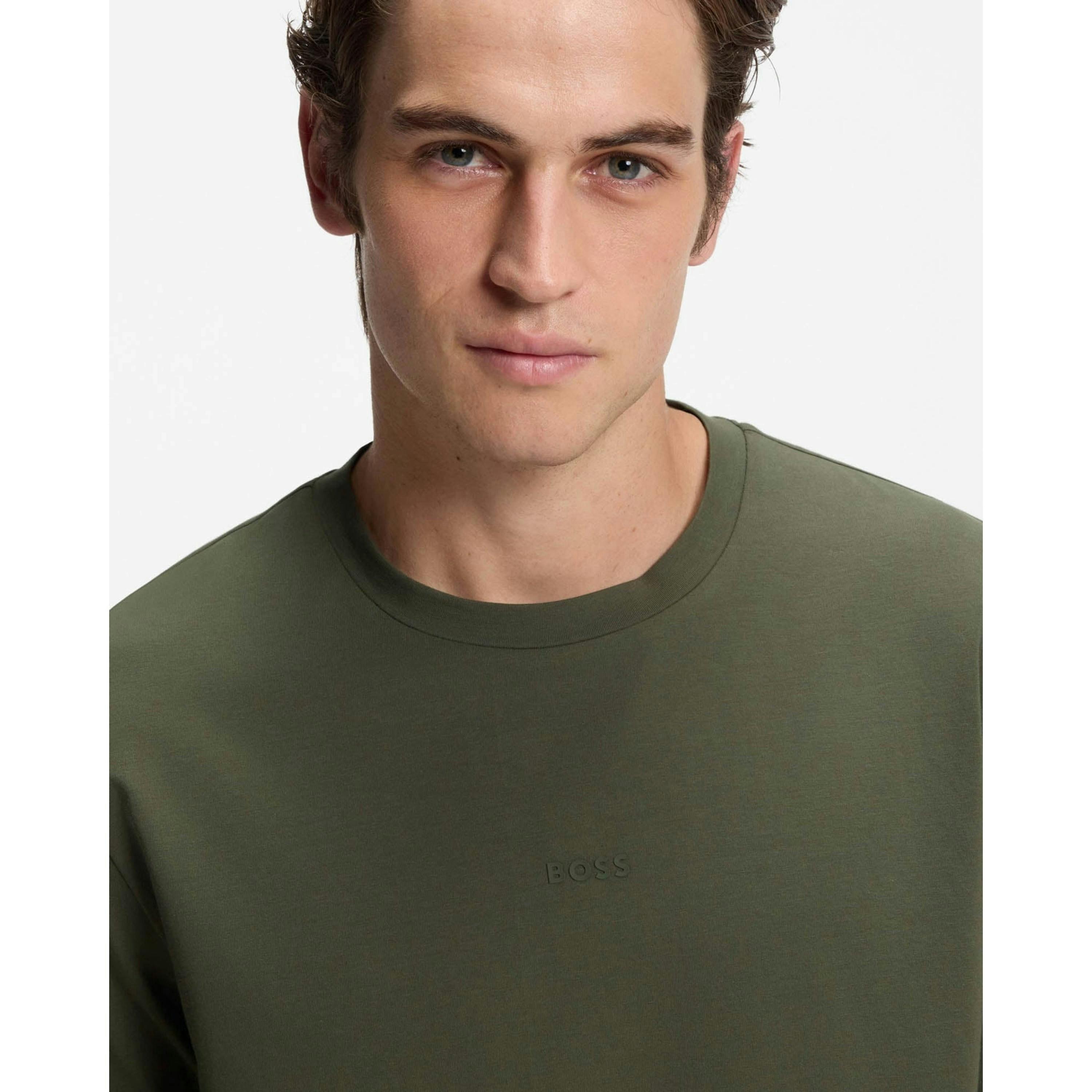 Hugo Boss Small Logo T-Shirt  in Green , view 3 of 4