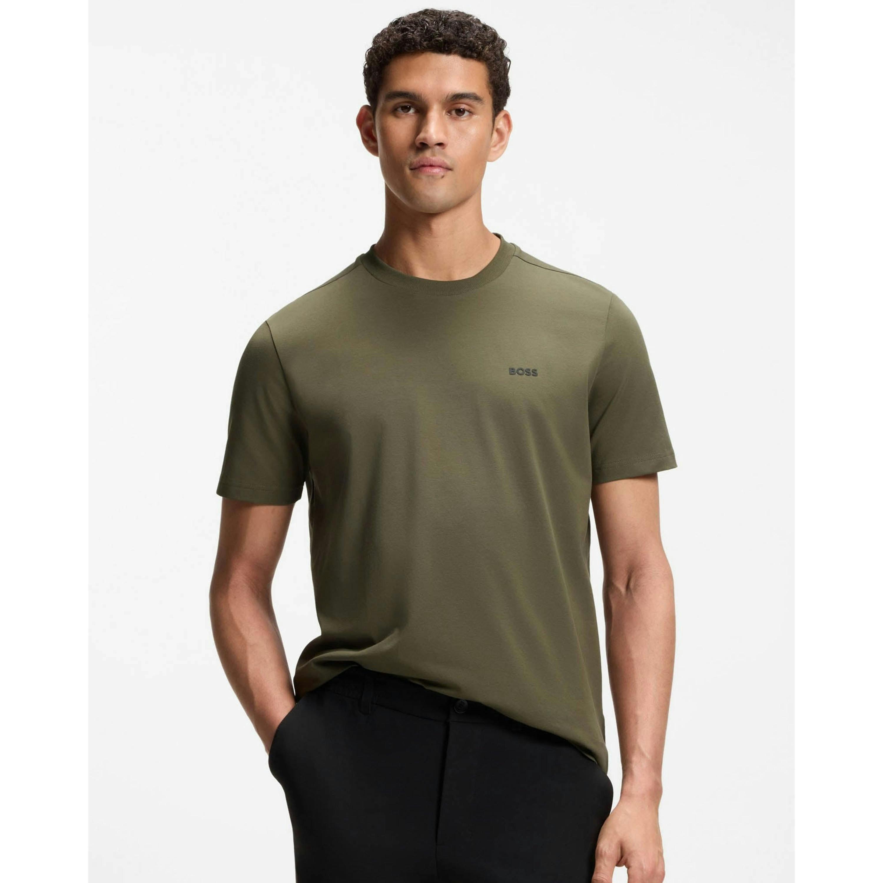 Hugo Boss Contrast Logo T-Shirt  in Green , view 1 of 4