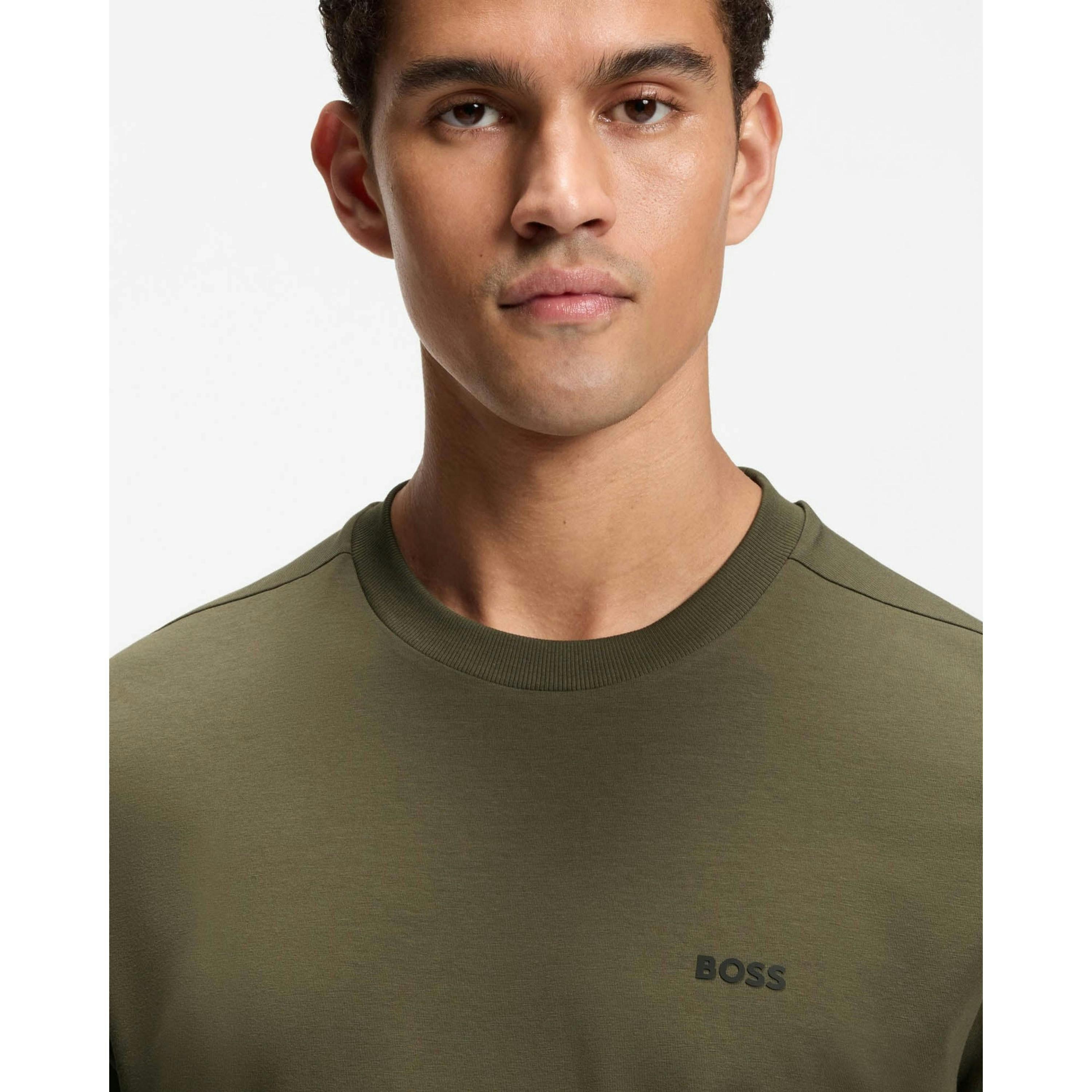 Hugo Boss Contrast Logo T-Shirt  in Green , view 3 of 4
