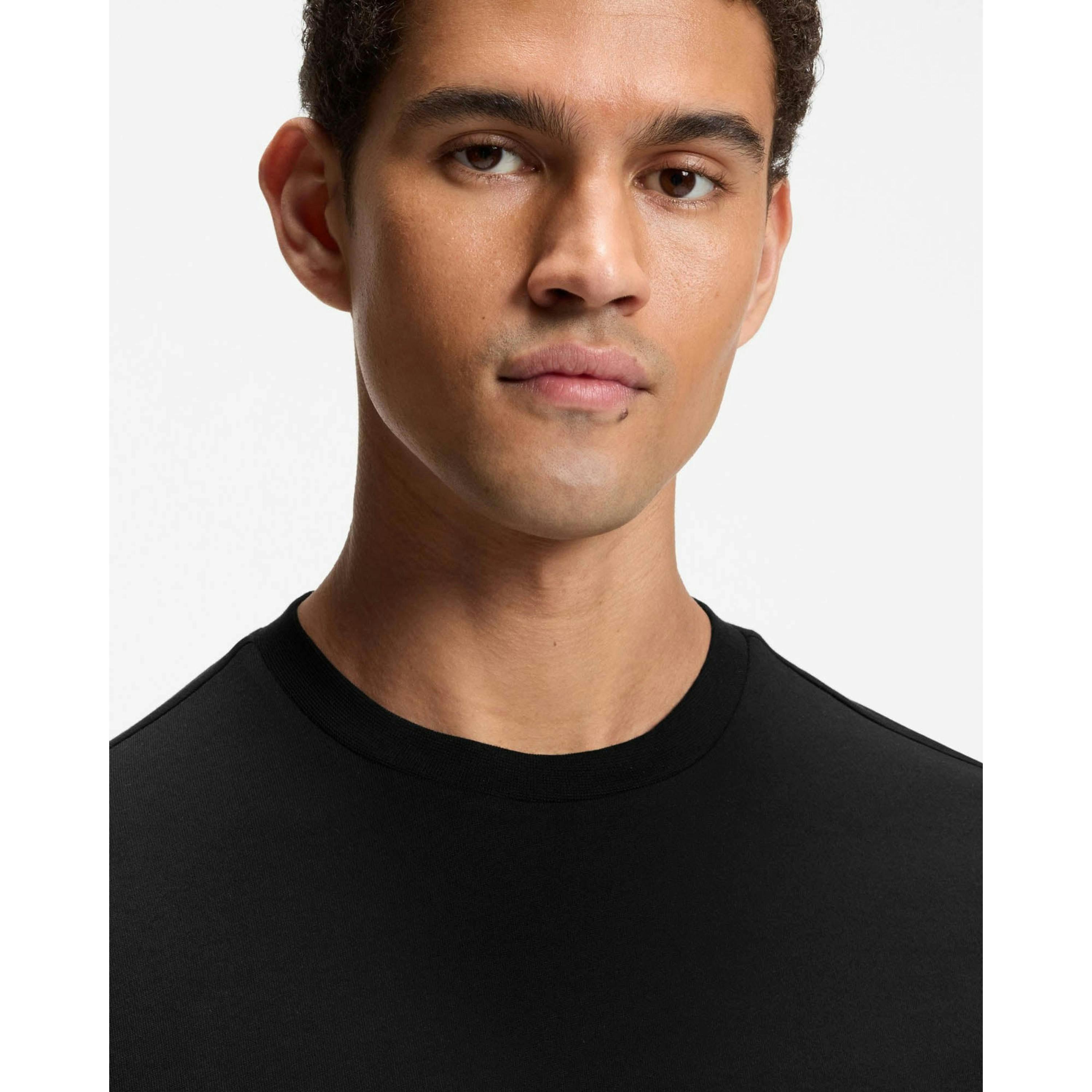 Hugo Boss Structure T-Shirt  in Black , view 3 of 4