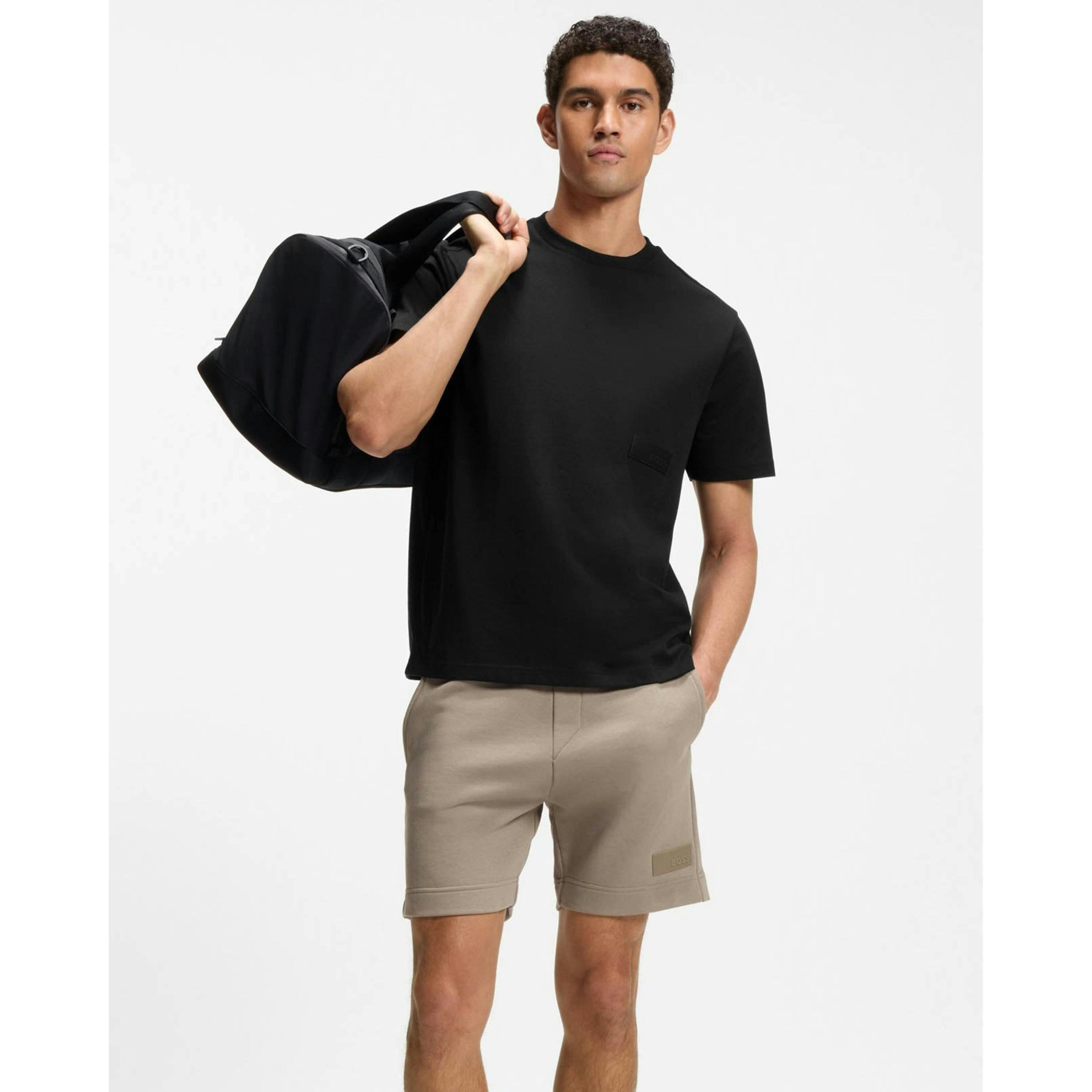 Hugo Boss Structure T-Shirt  in Black , view 4 of 4