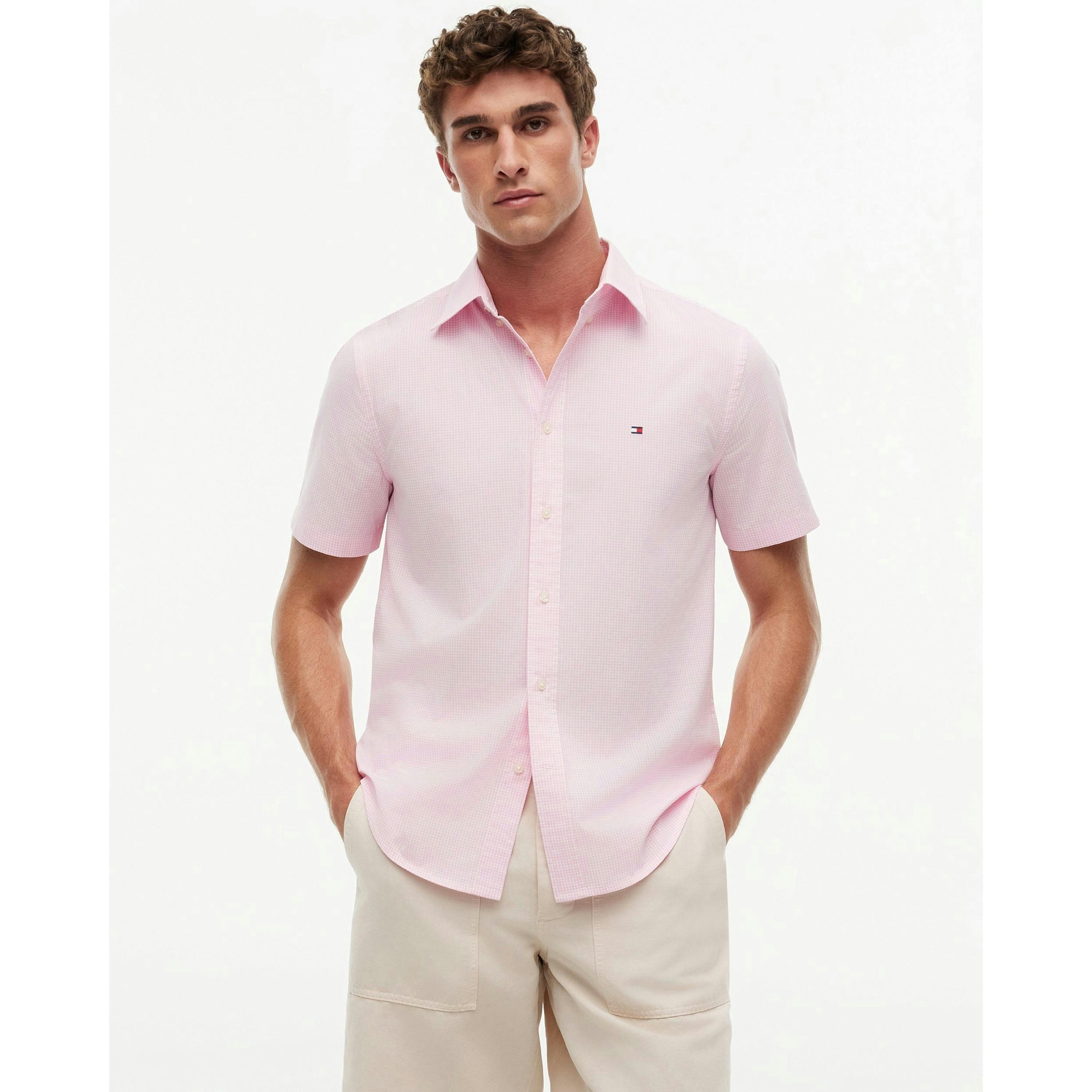 Tommy Hilfiger Gingham Shirt  in Pink , view 1 of 5