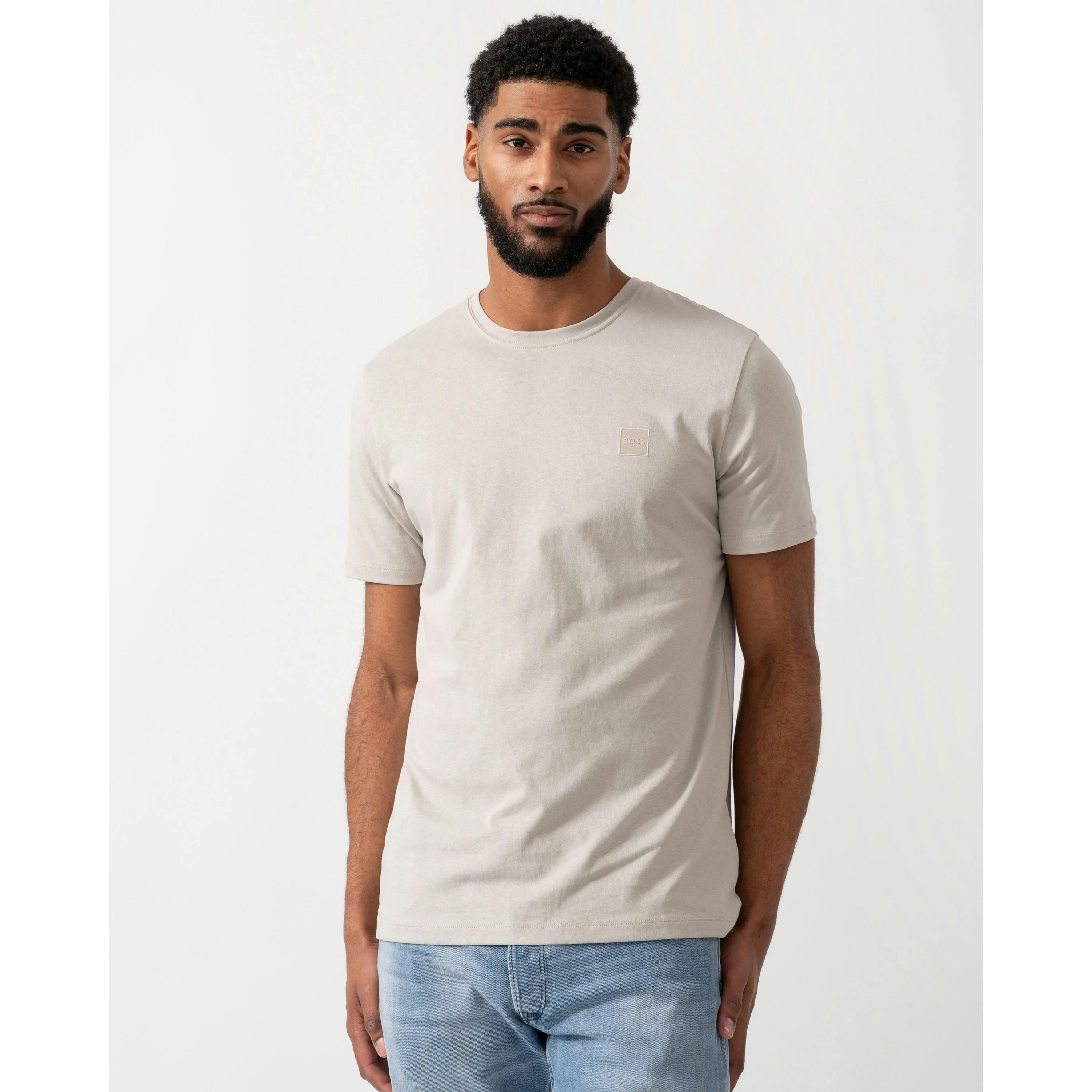Hugo Boss Logo Patch T-Shirt  in Grey , view 1 of 4