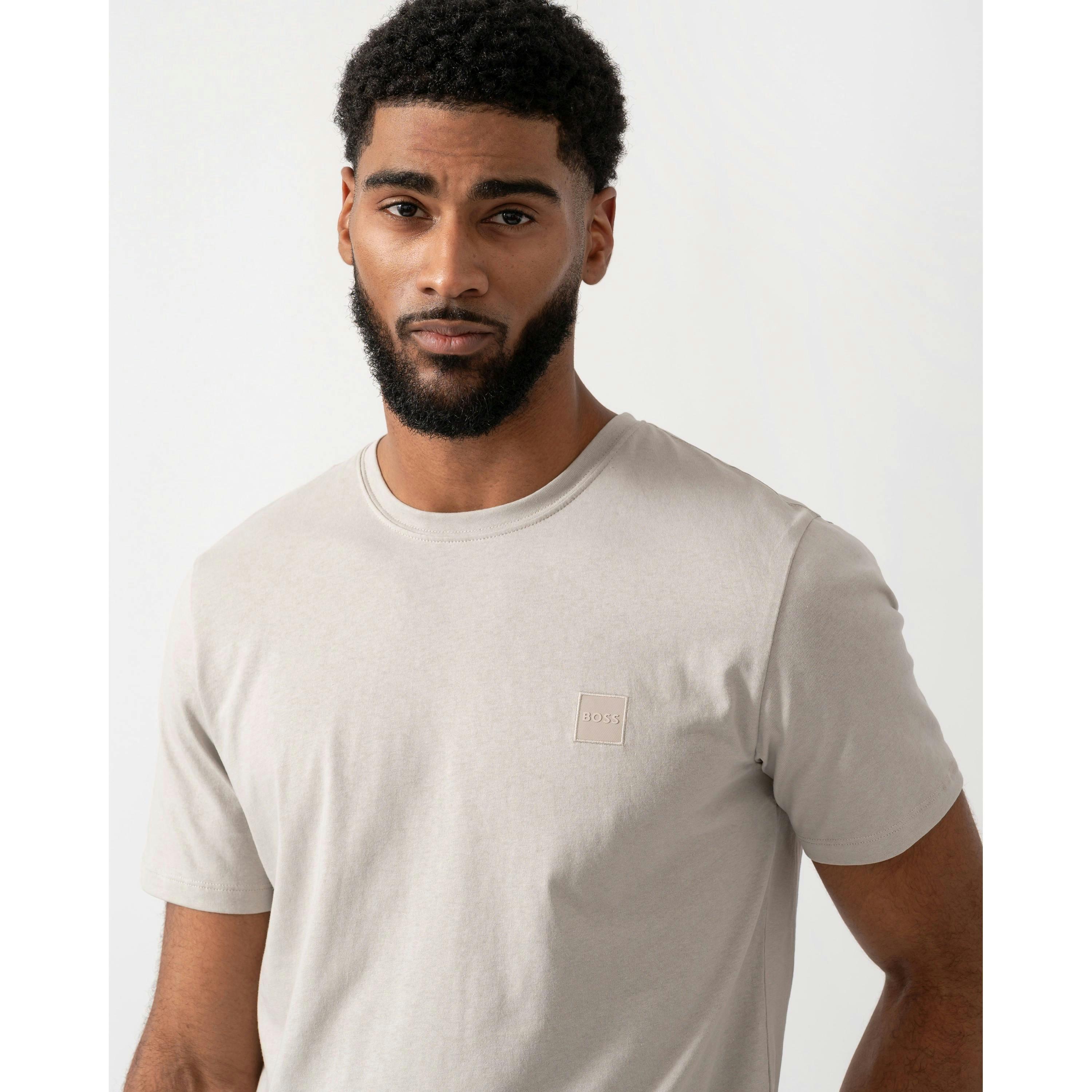 Hugo Boss Logo Patch T-Shirt  in Grey , view 3 of 4