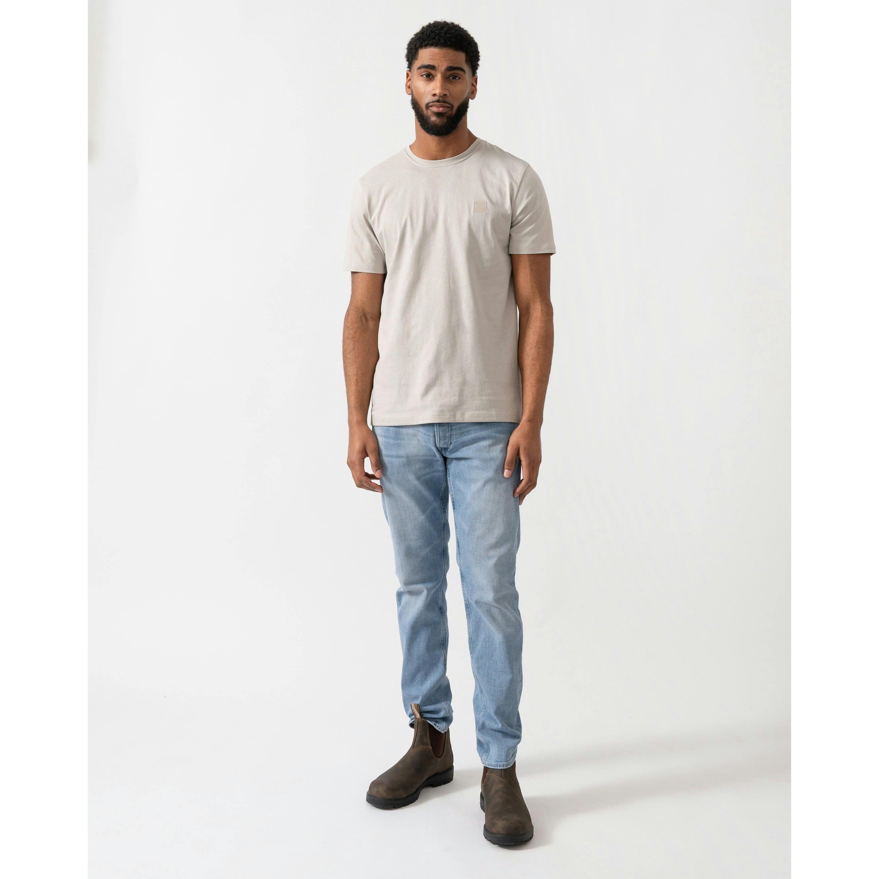 Hugo Boss Logo Patch T-Shirt  in Grey , view 4 of 4