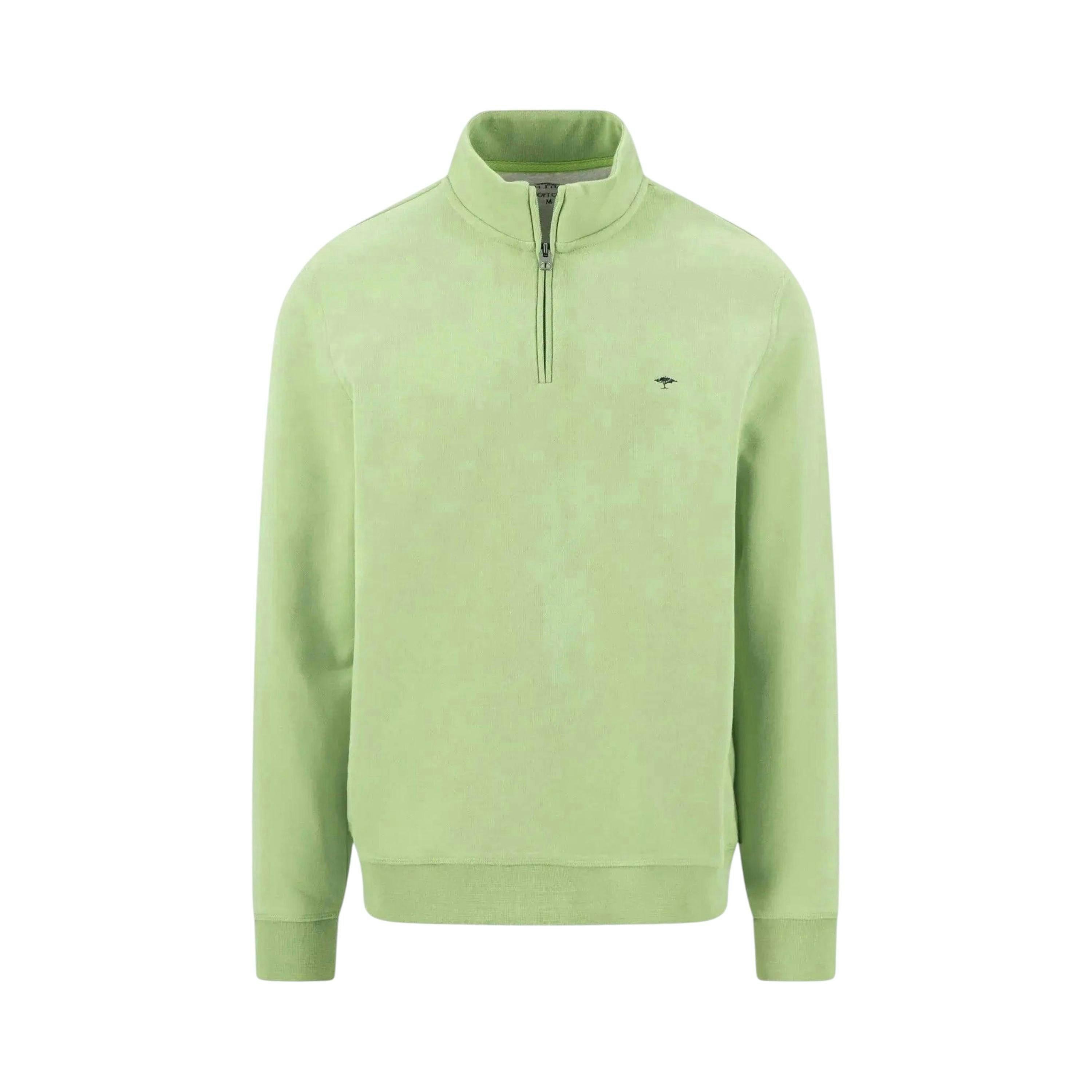 1/4 Zip Stand Collar Sweatshirt Avocado , view 1 of 2