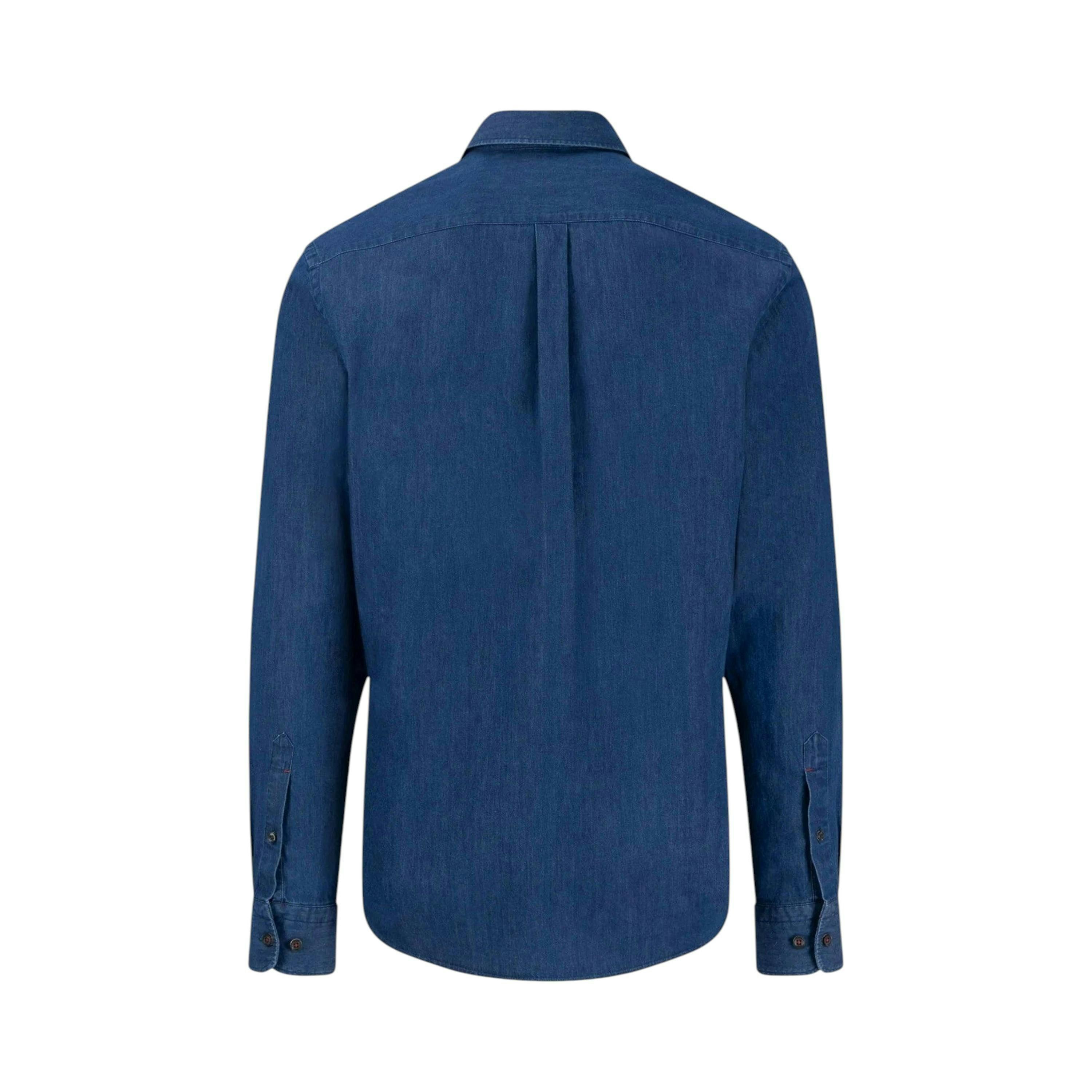 Button Down Denim Shirt Dark Wash , view 2 of 2