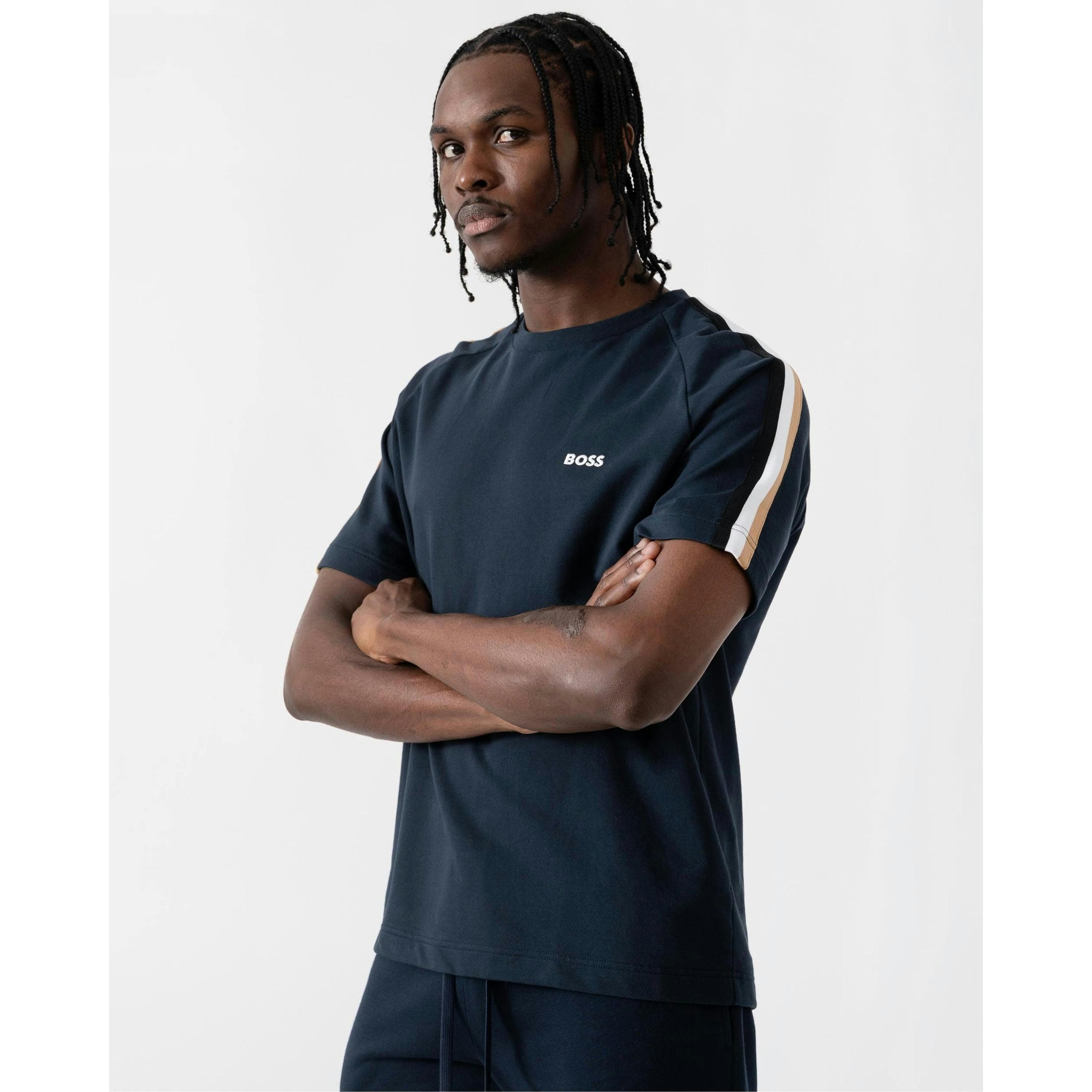 Hugo Boss Iconic T-Shirt  in Blue , view 4 of 5