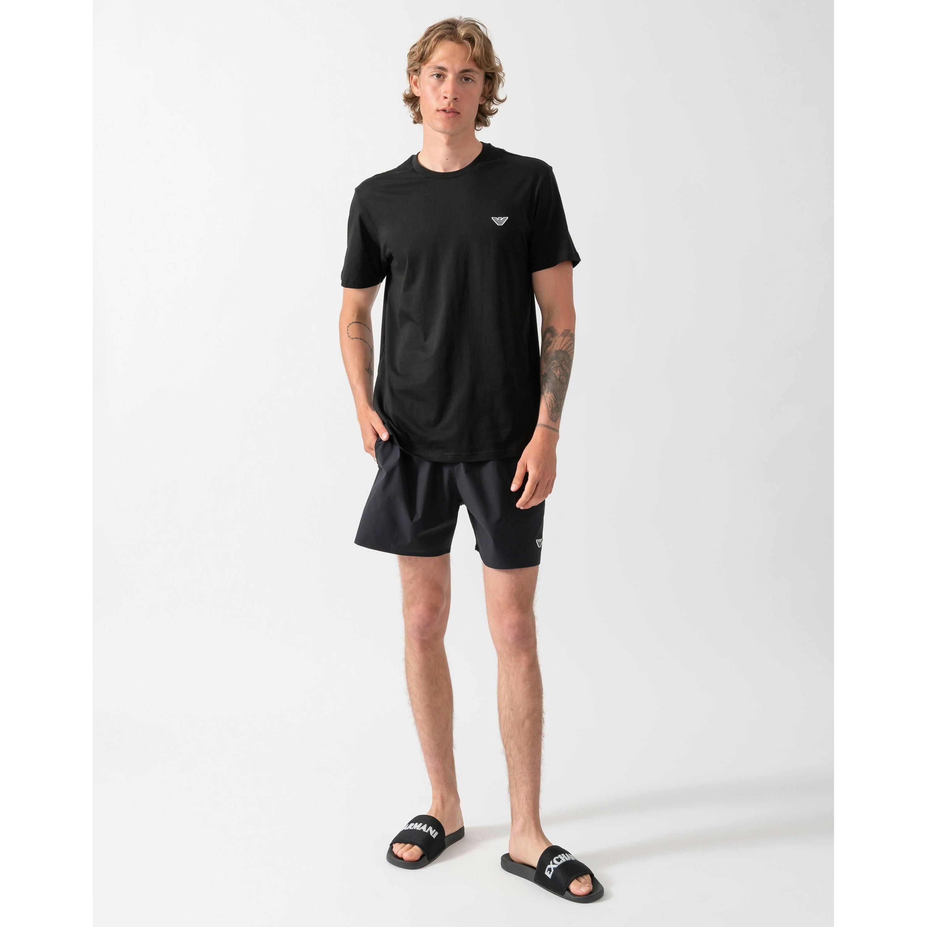 Emporio Armani Eagle Logo T-Shirt  in Black , view 4 of 4