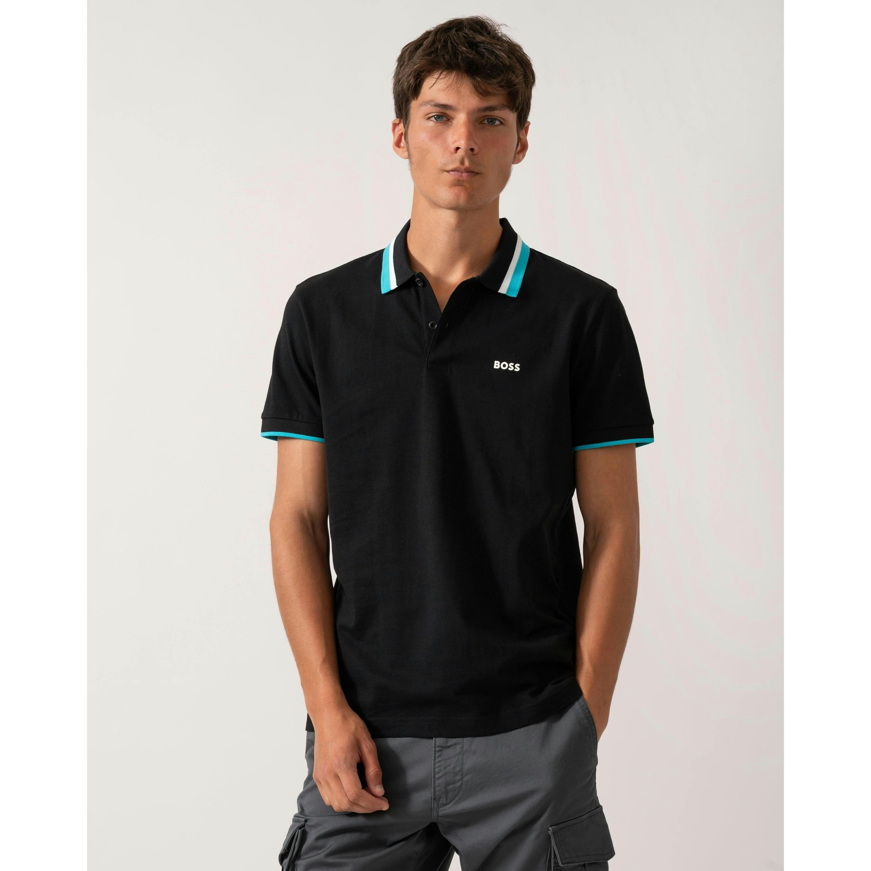 Hugo Boss Heritage Polo Shirt  in Black , view 1 of 4