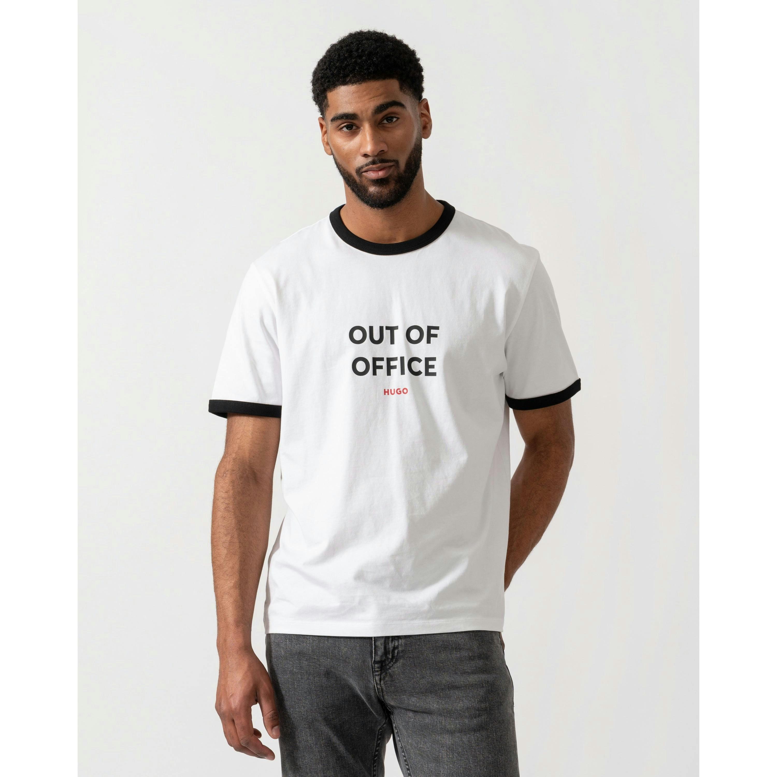 Hugo Boss Out-Of-Office T-Shirt  in White , view 1 of 4