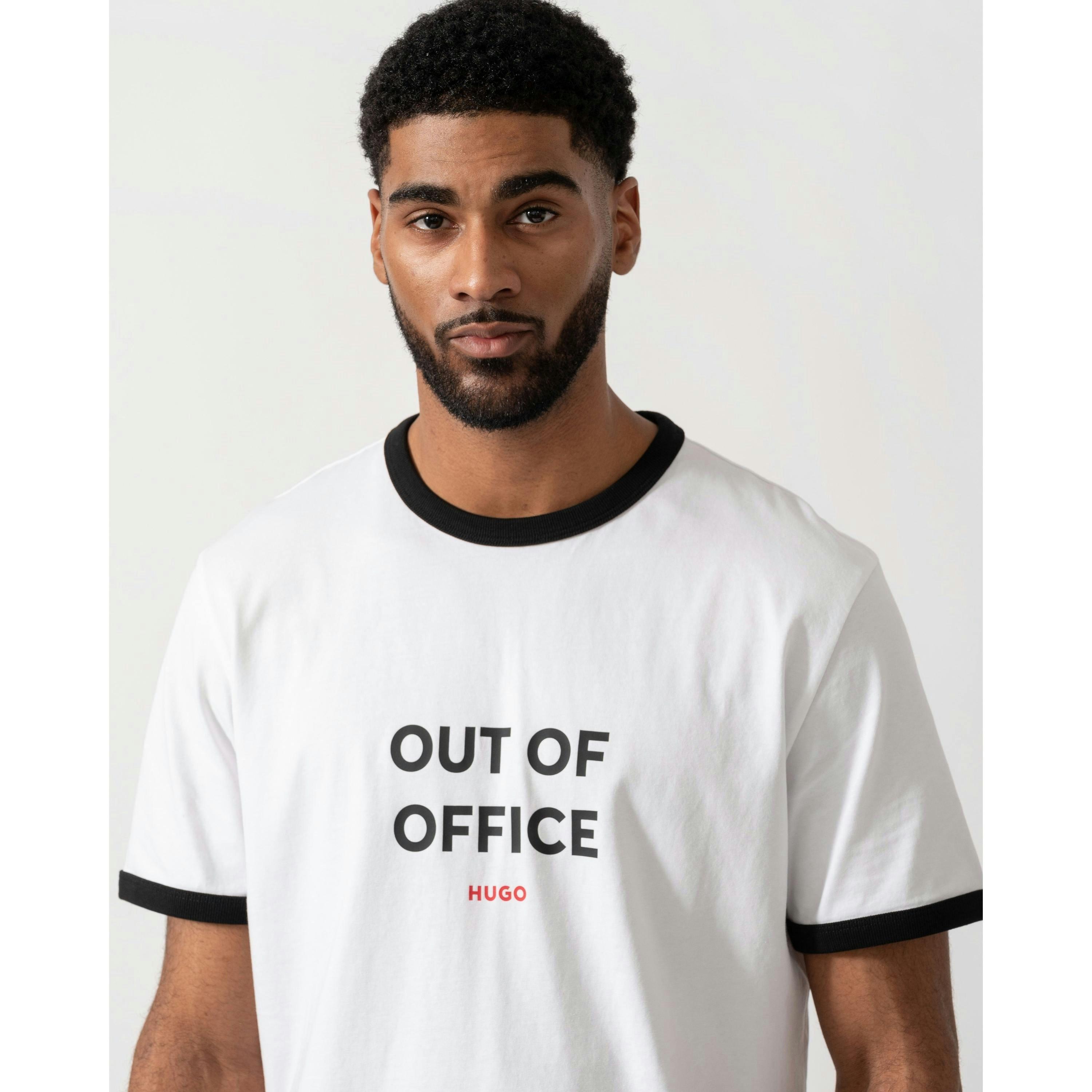 Hugo Boss Out-Of-Office T-Shirt  in White , view 3 of 4