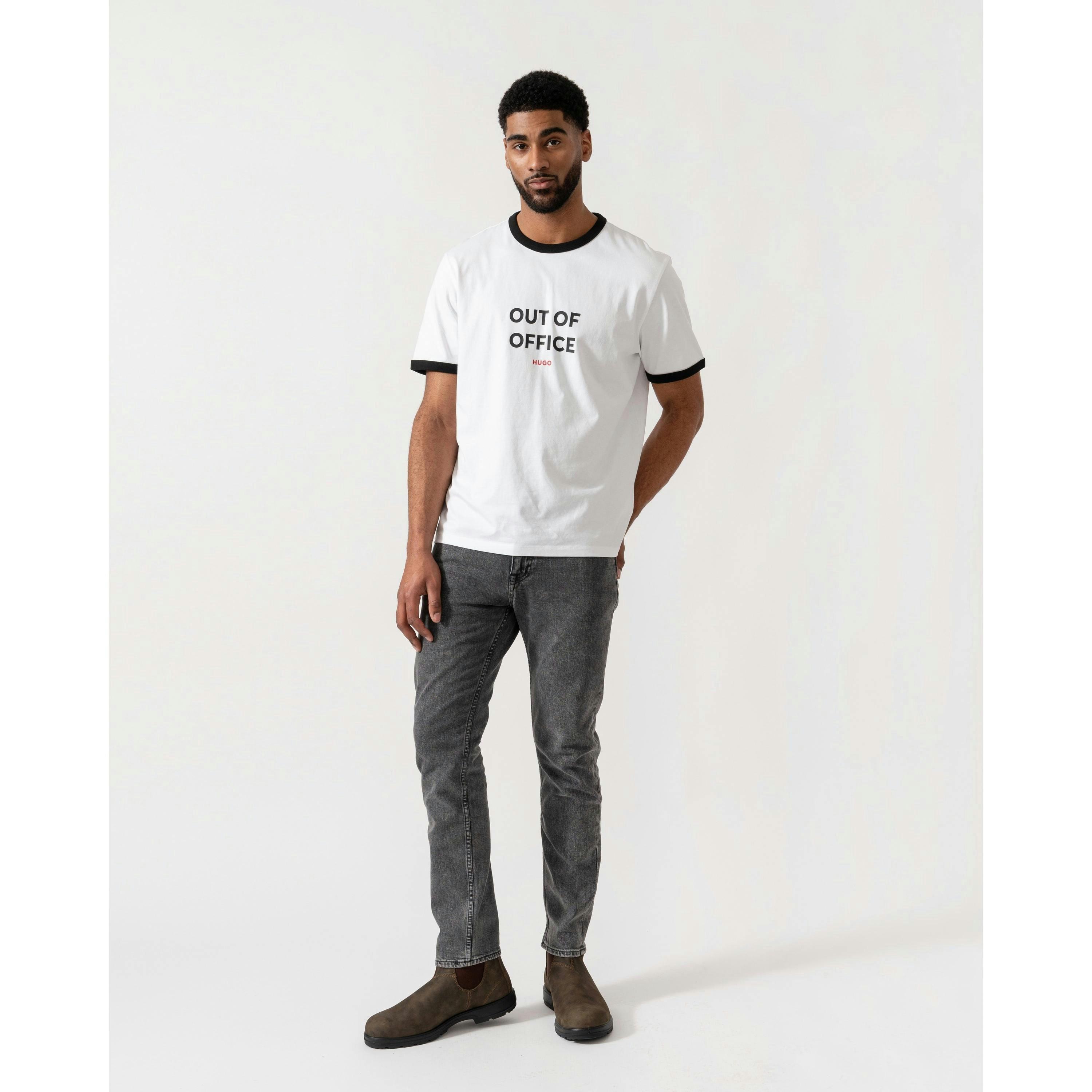 Hugo Boss Out-Of-Office T-Shirt  in White , view 4 of 4