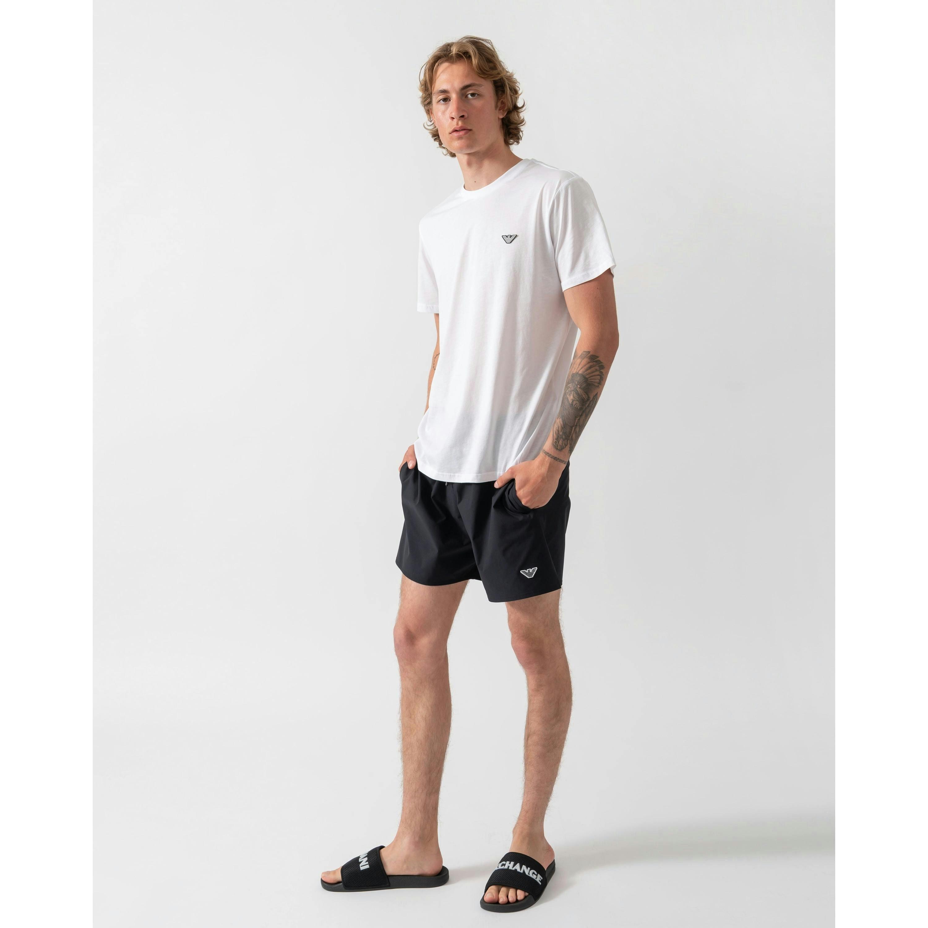 Emporio Armani Eagle Logo T-Shirt  in White , view 4 of 4