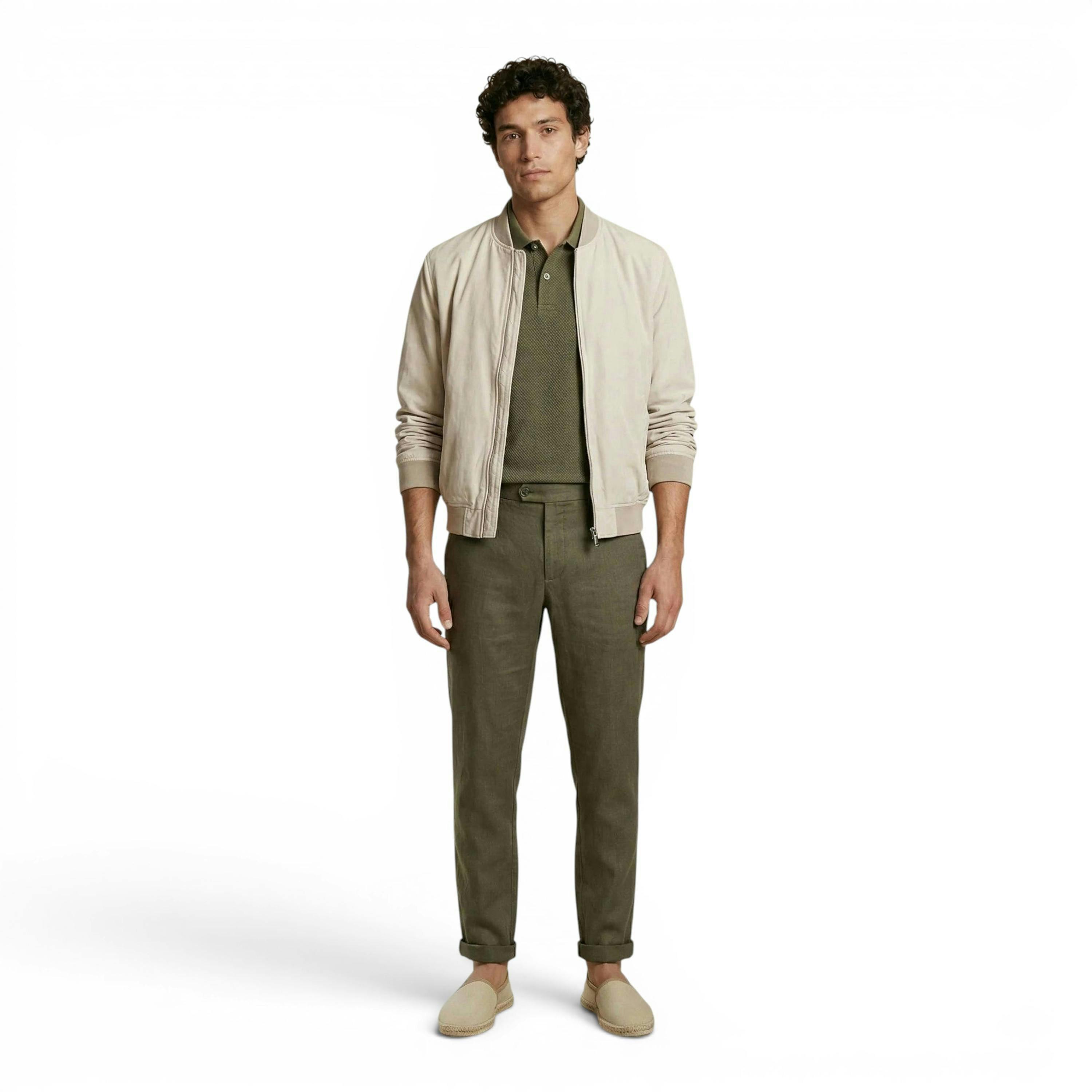 Garment Dyed Cotton Jacket Cement , view 4 of 5