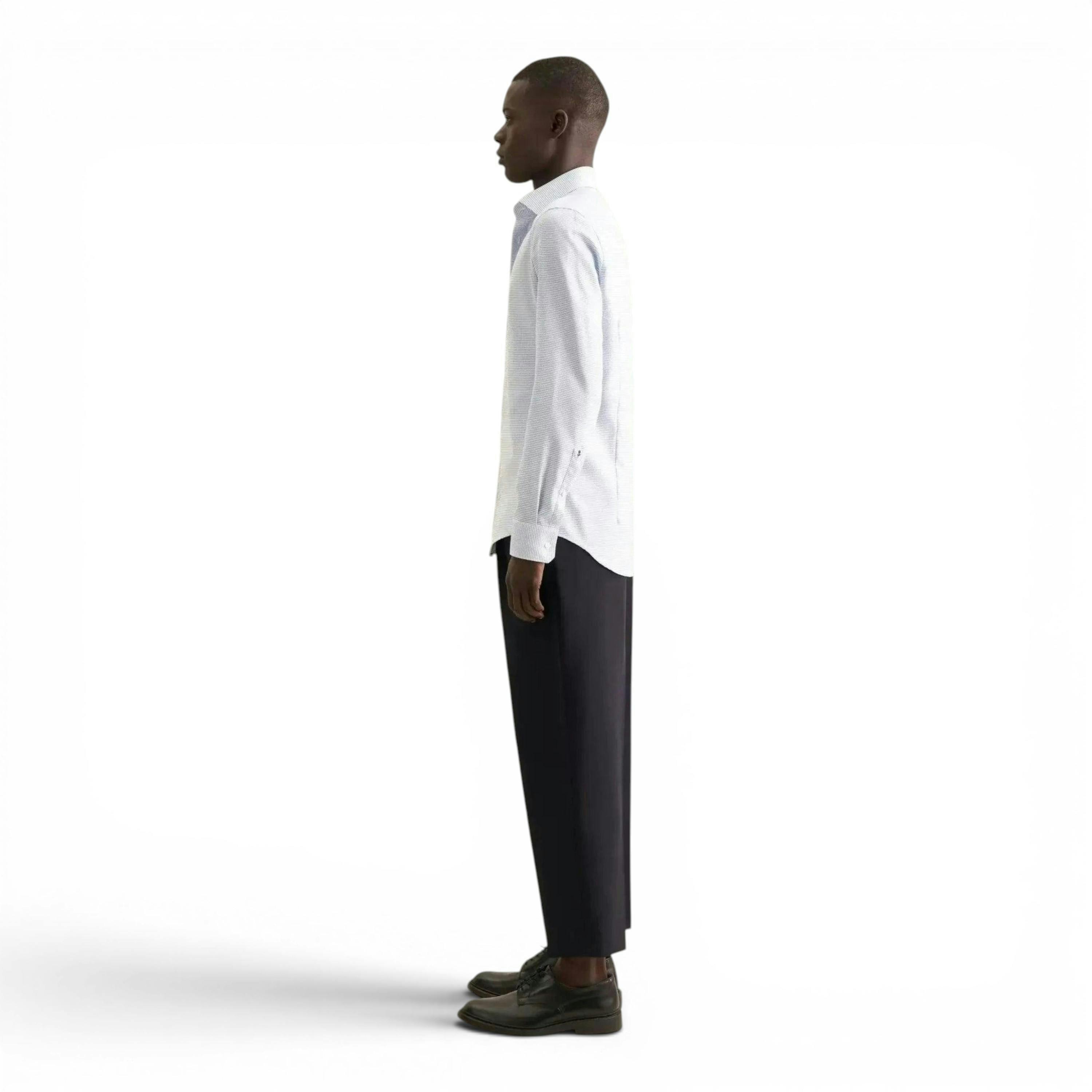 Slim Fit No Iron New Kent Structured Business Shirt Light Green , view 5 of 6
