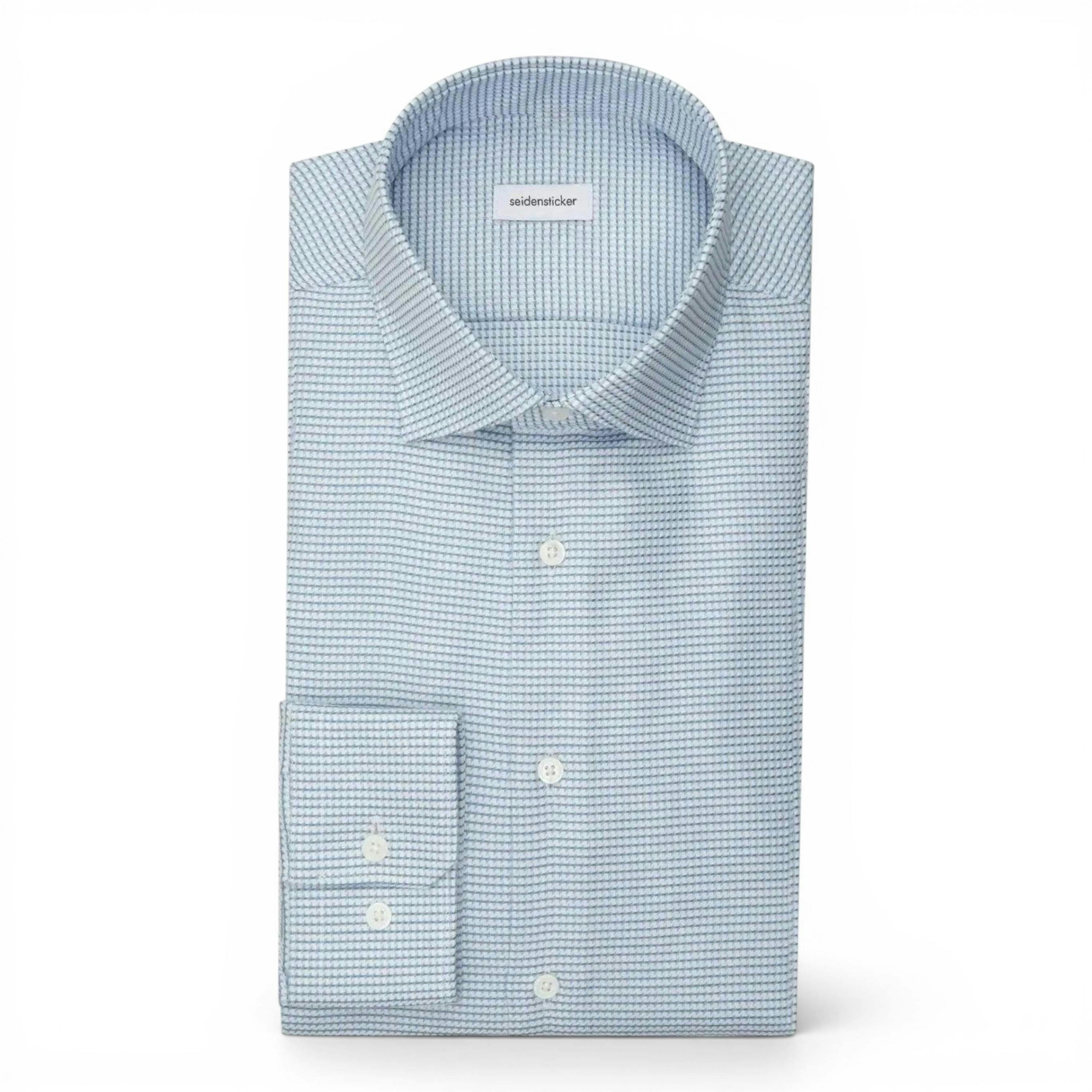 Slim Fit No Iron New Kent Structured Business Shirt Light Green , view 6 of 6