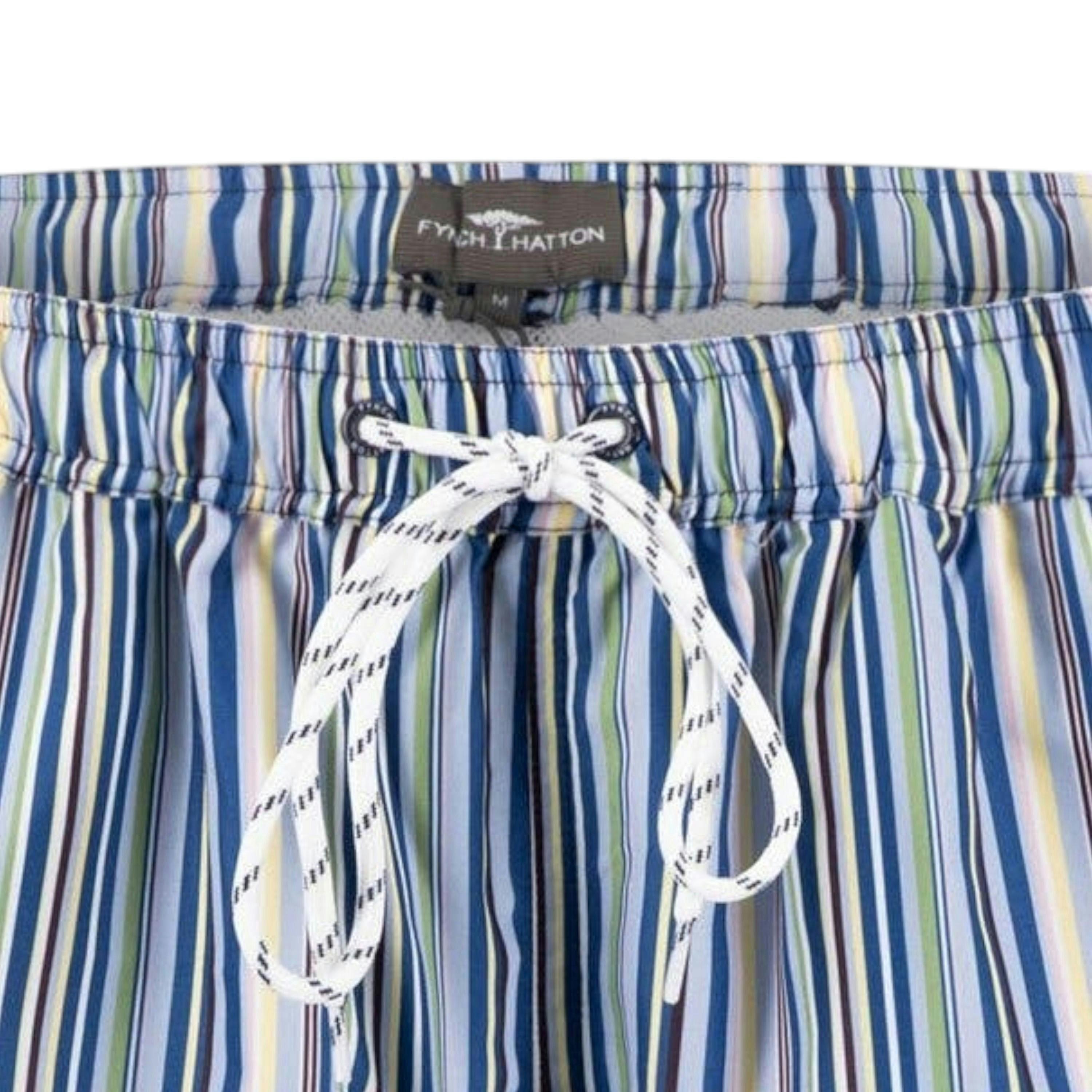 Stripe Pattern Swim Shorts Pale Yellow , view 3 of 3