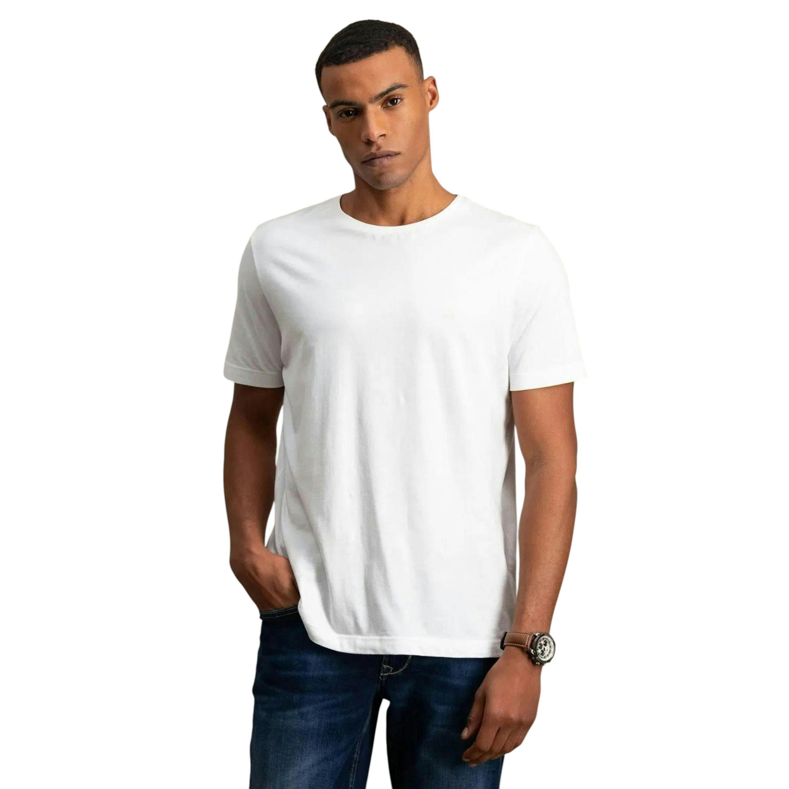 Crew Neck T-Shirt White , view 2 of 5
