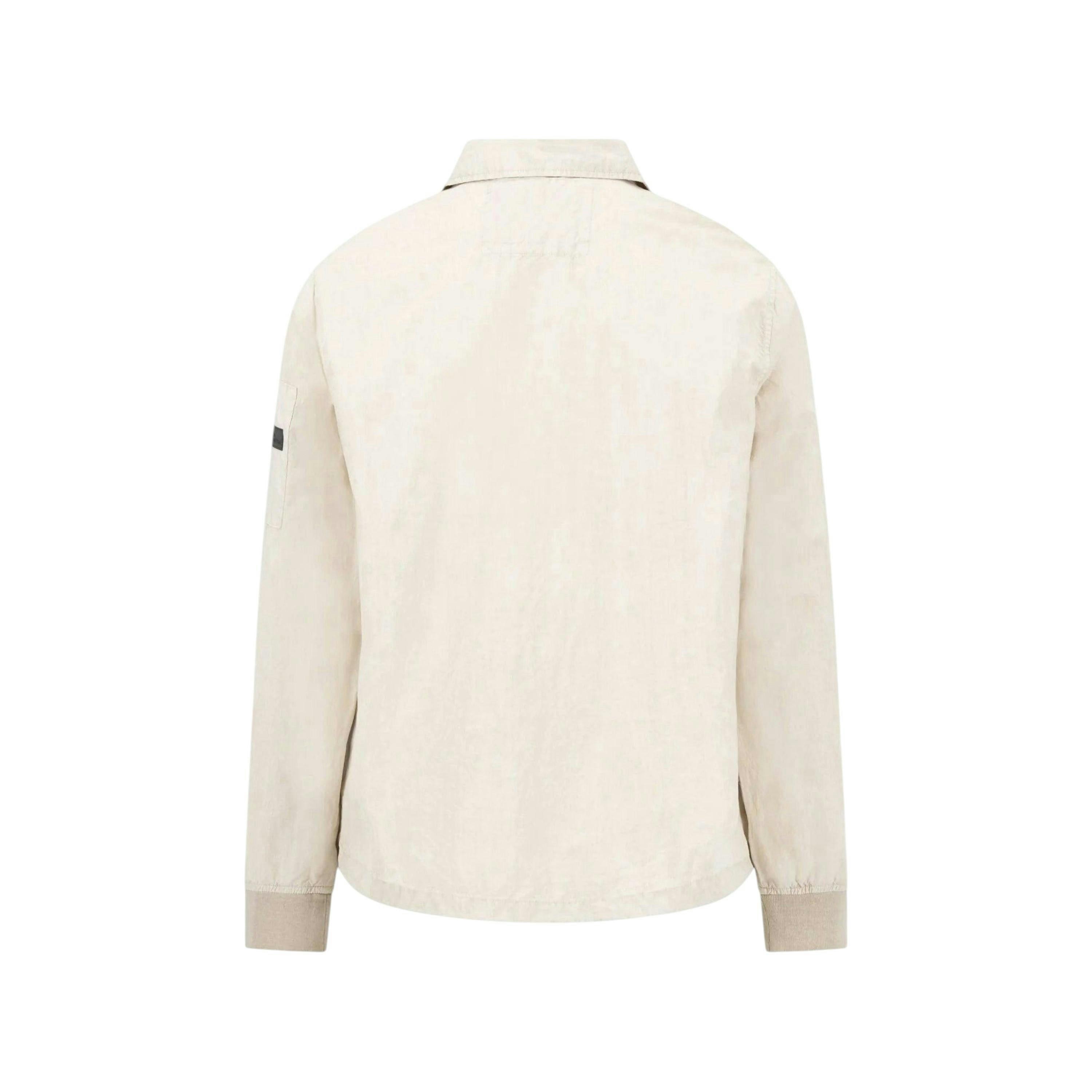 Garment Dyed Overshirt Cement , view 2 of 2
