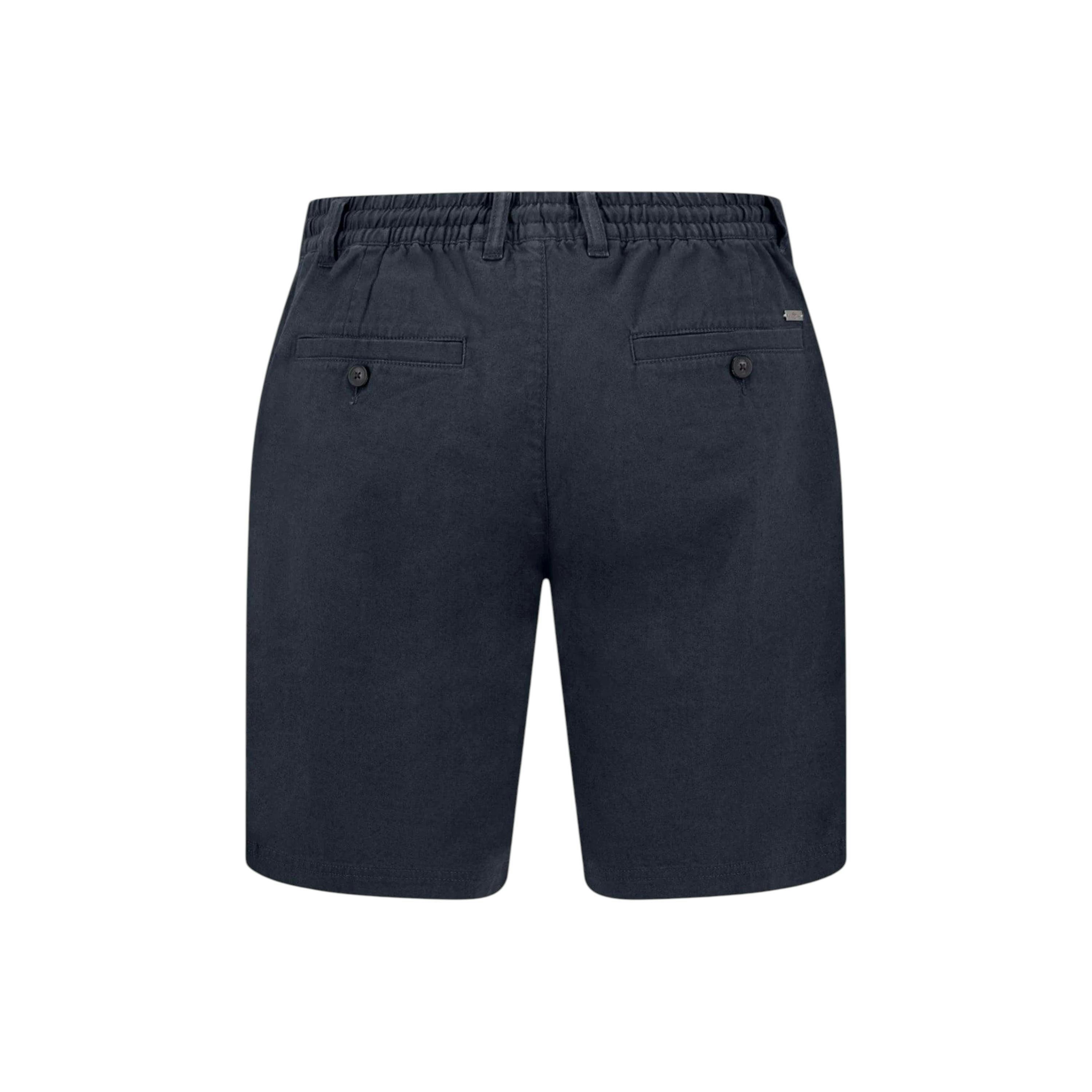 Coli Linen Blend Bermuda Shorts Dark Navy , view 2 of 2
