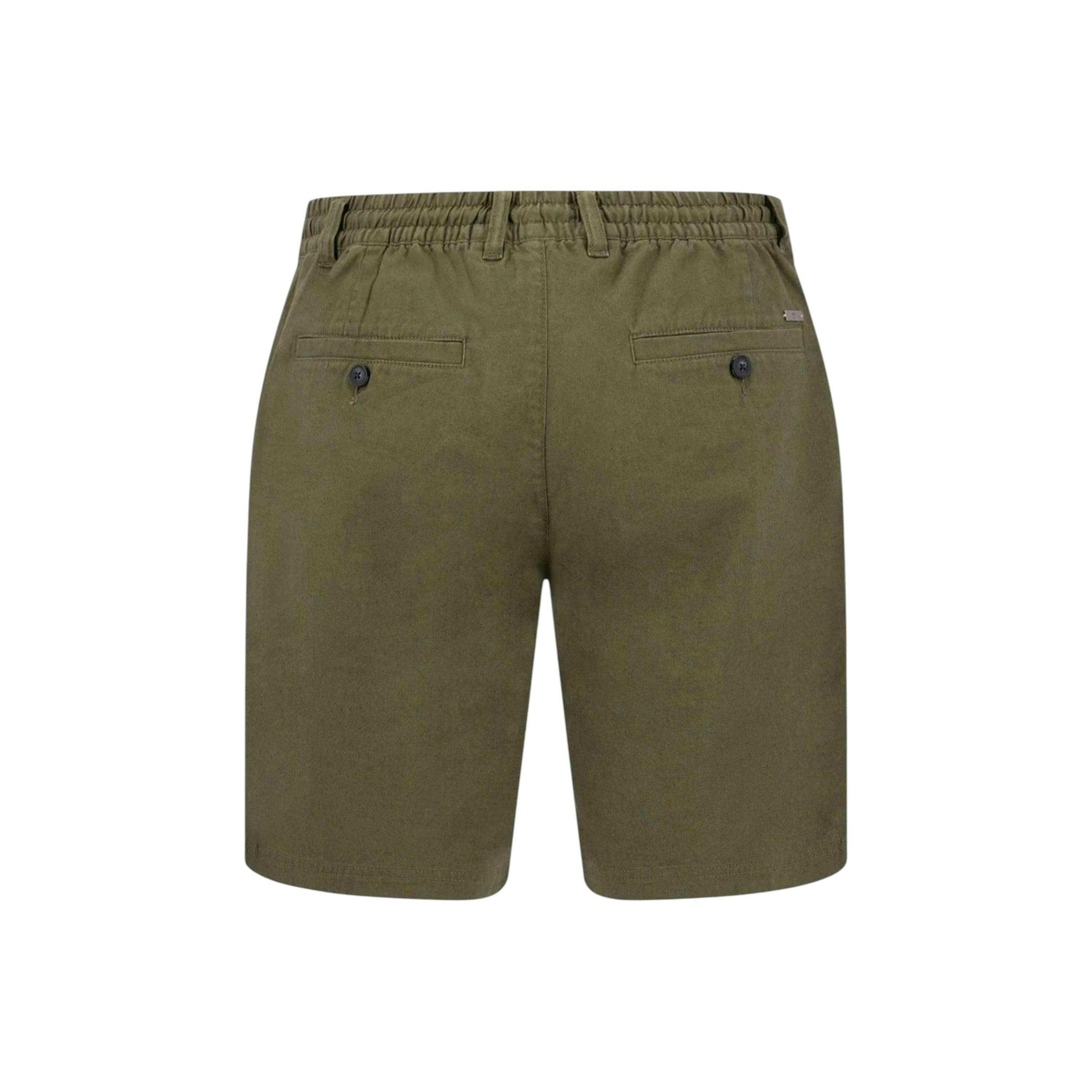 Coli Linen Blend Bermuda Shorts Dark Khaki , view 2 of 2
