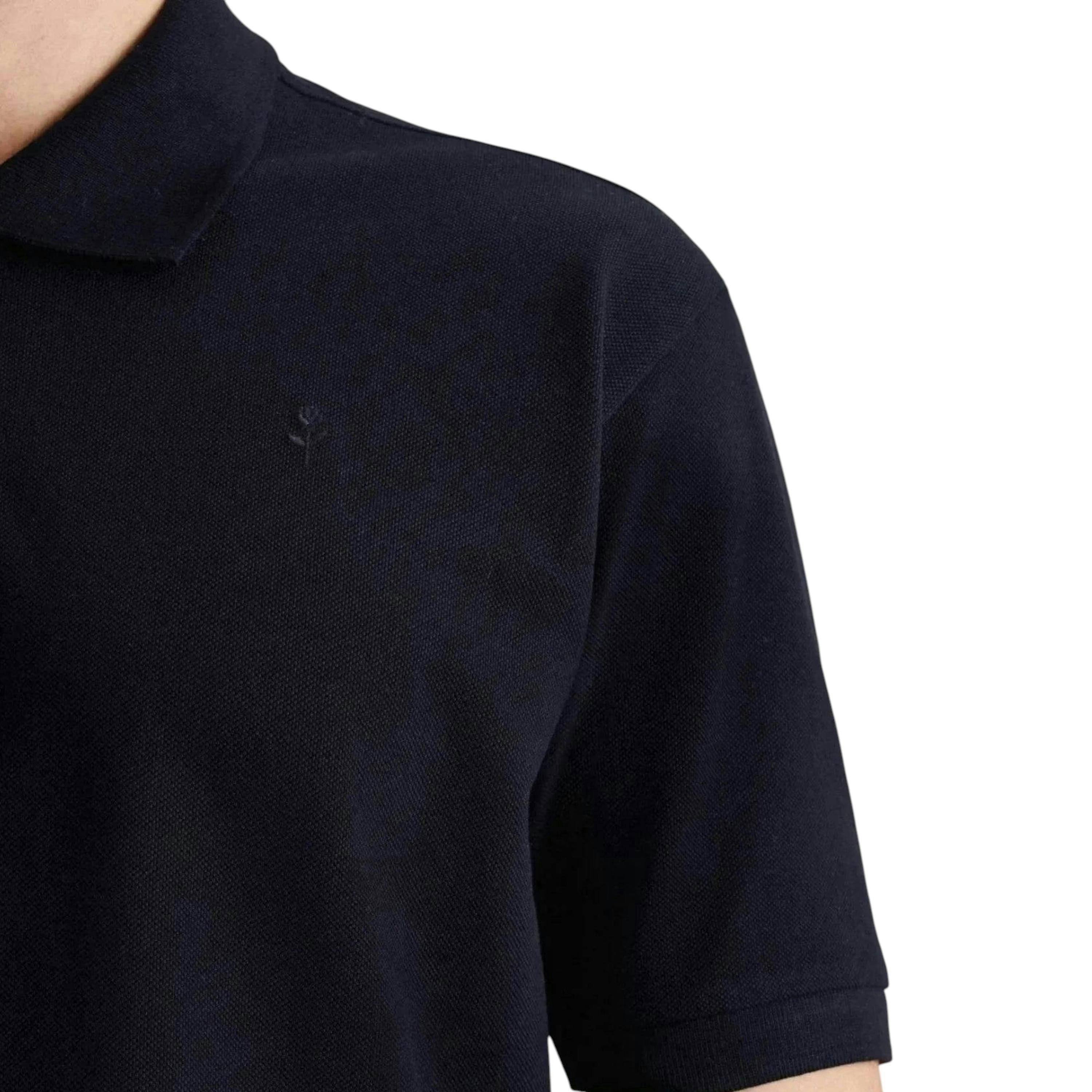 Regular Fit Pique Polo Shirt Dark Blue , view 3 of 6