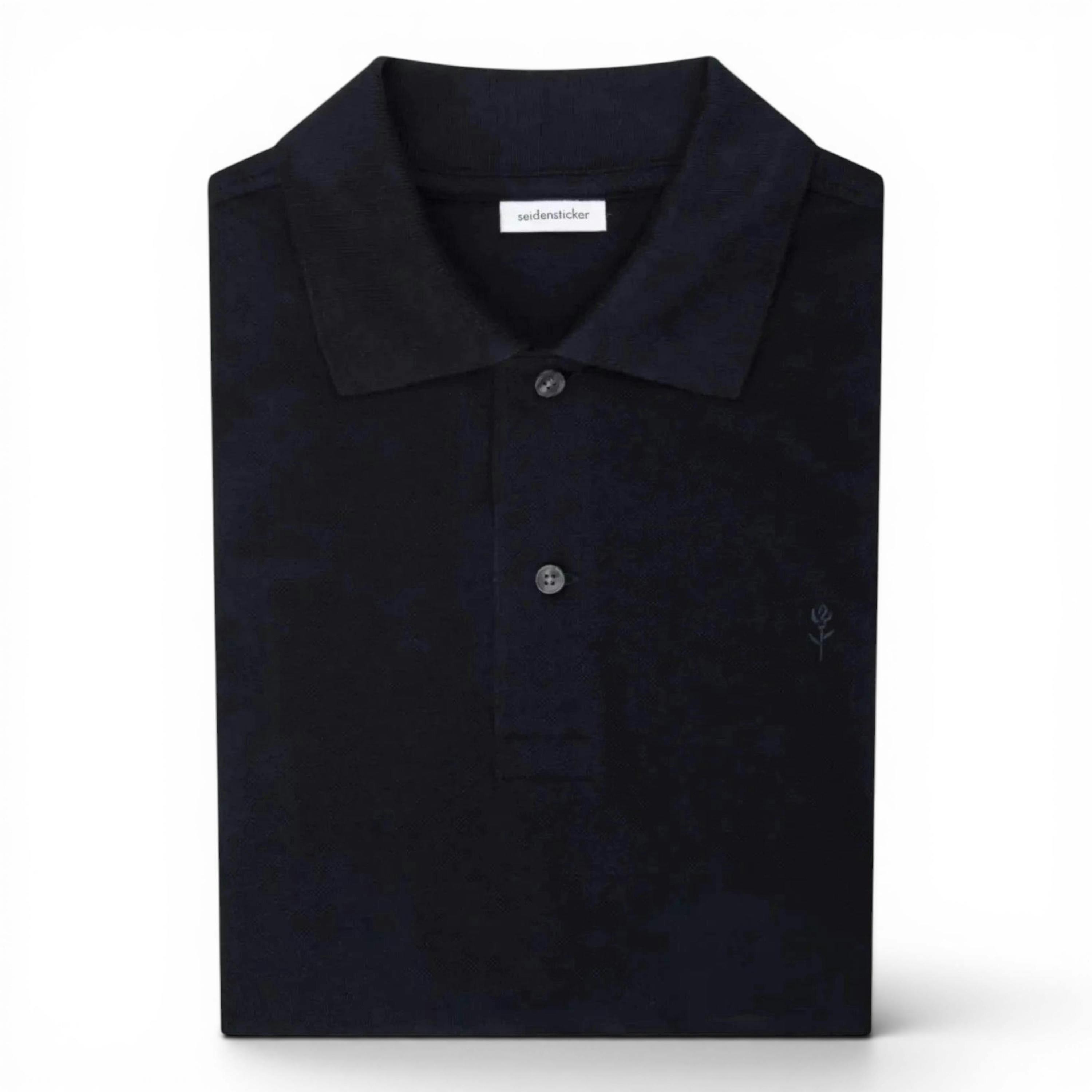 Regular Fit Pique Polo Shirt Dark Blue , view 6 of 6