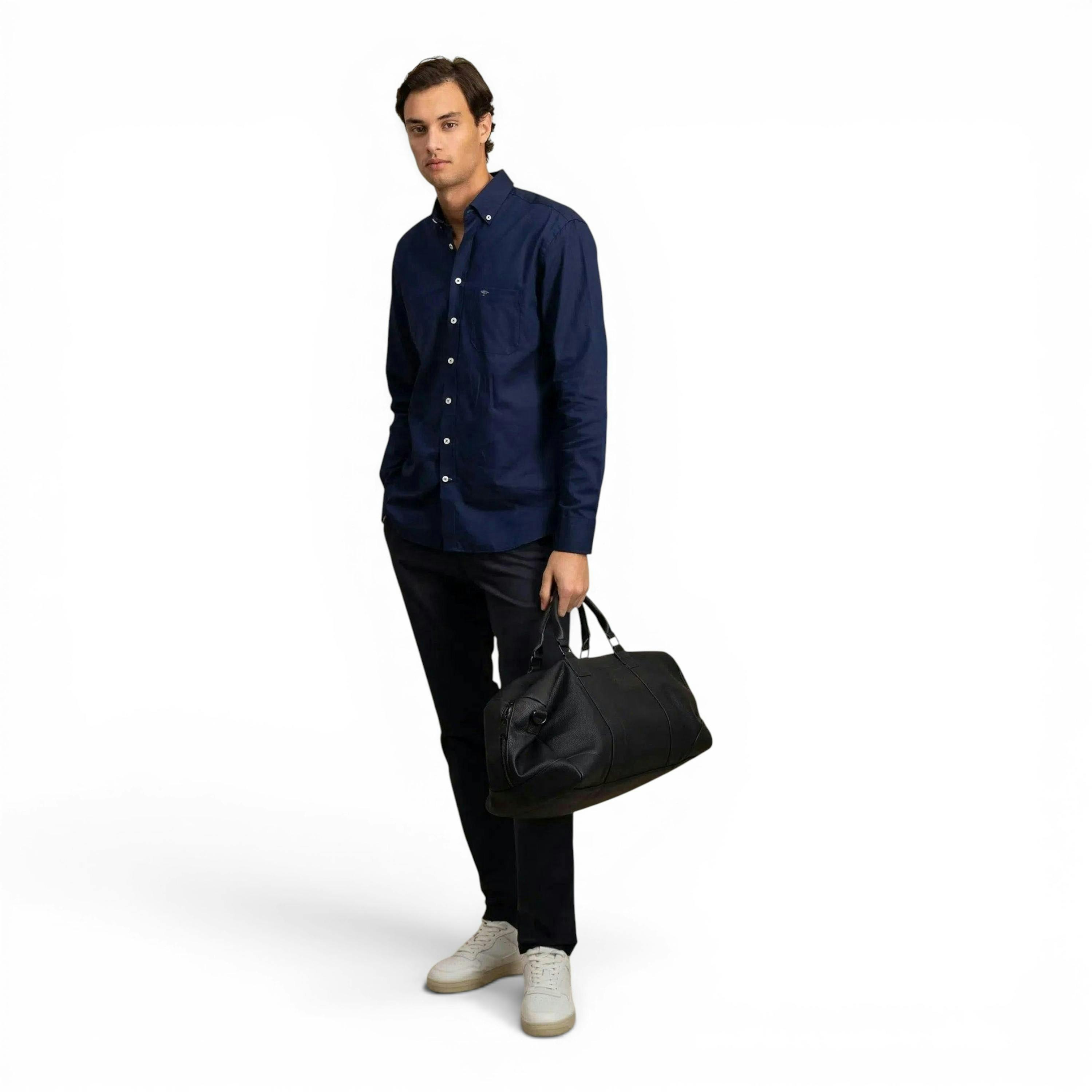 Button Down Oxford Shirt Navy , view 3 of 5