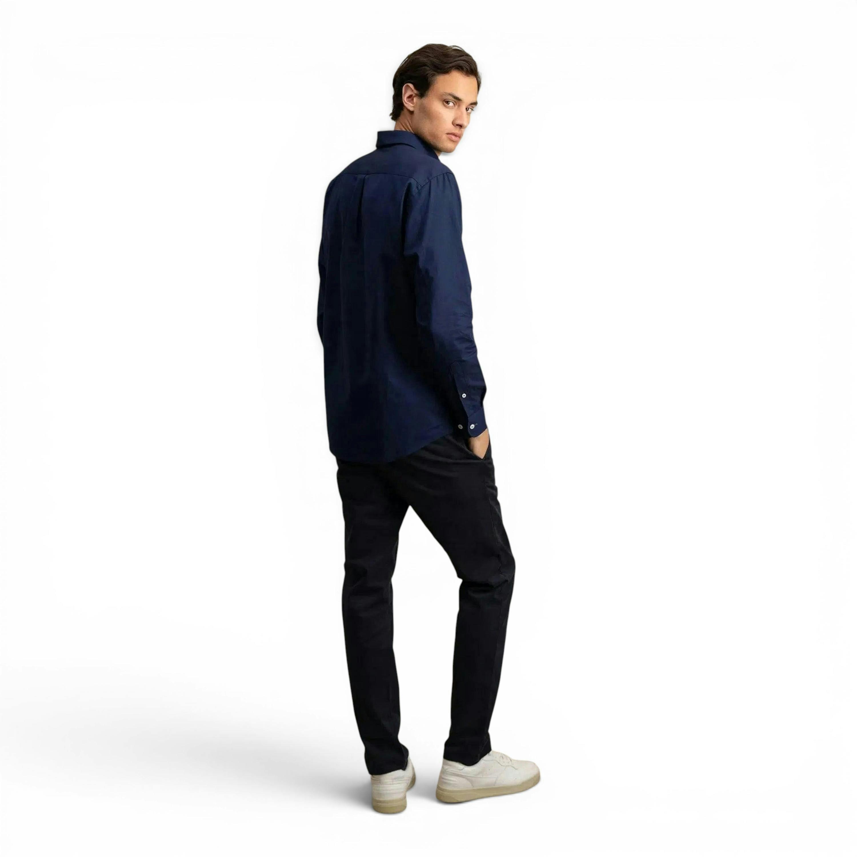 Button Down Oxford Shirt Navy , view 4 of 5