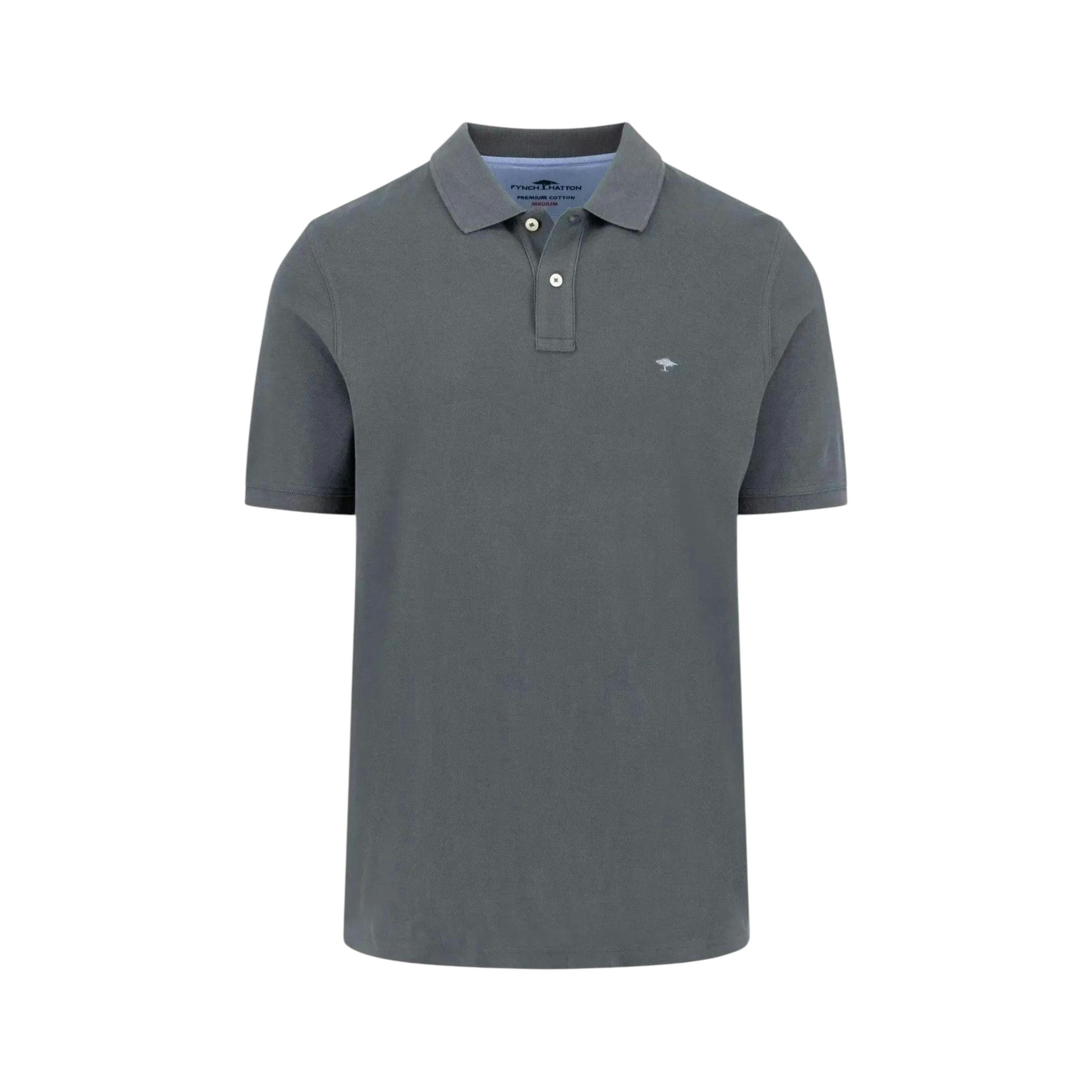 Premium Cotton Polo Shirt Asphalt , view 1 of 5
