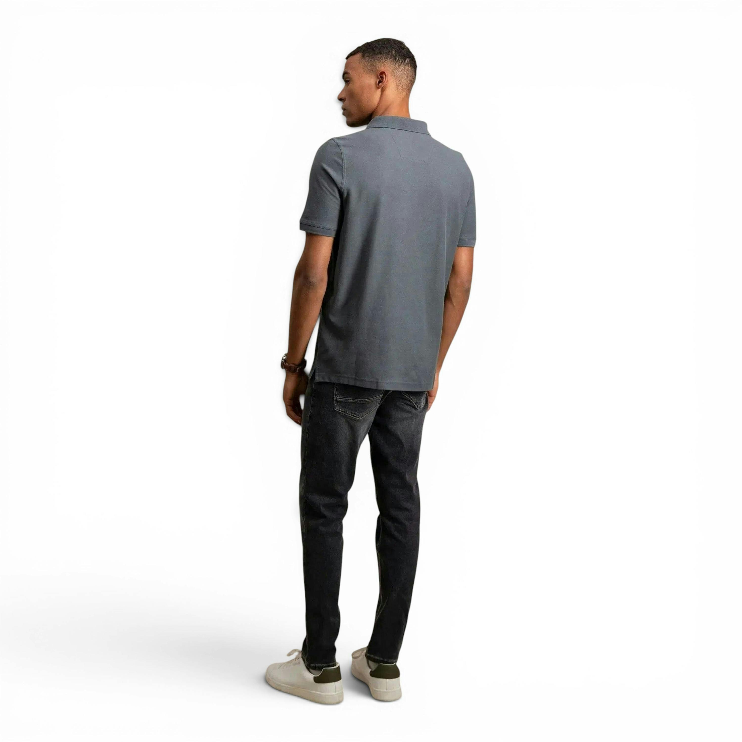 Premium Cotton Polo Shirt Asphalt , view 4 of 5