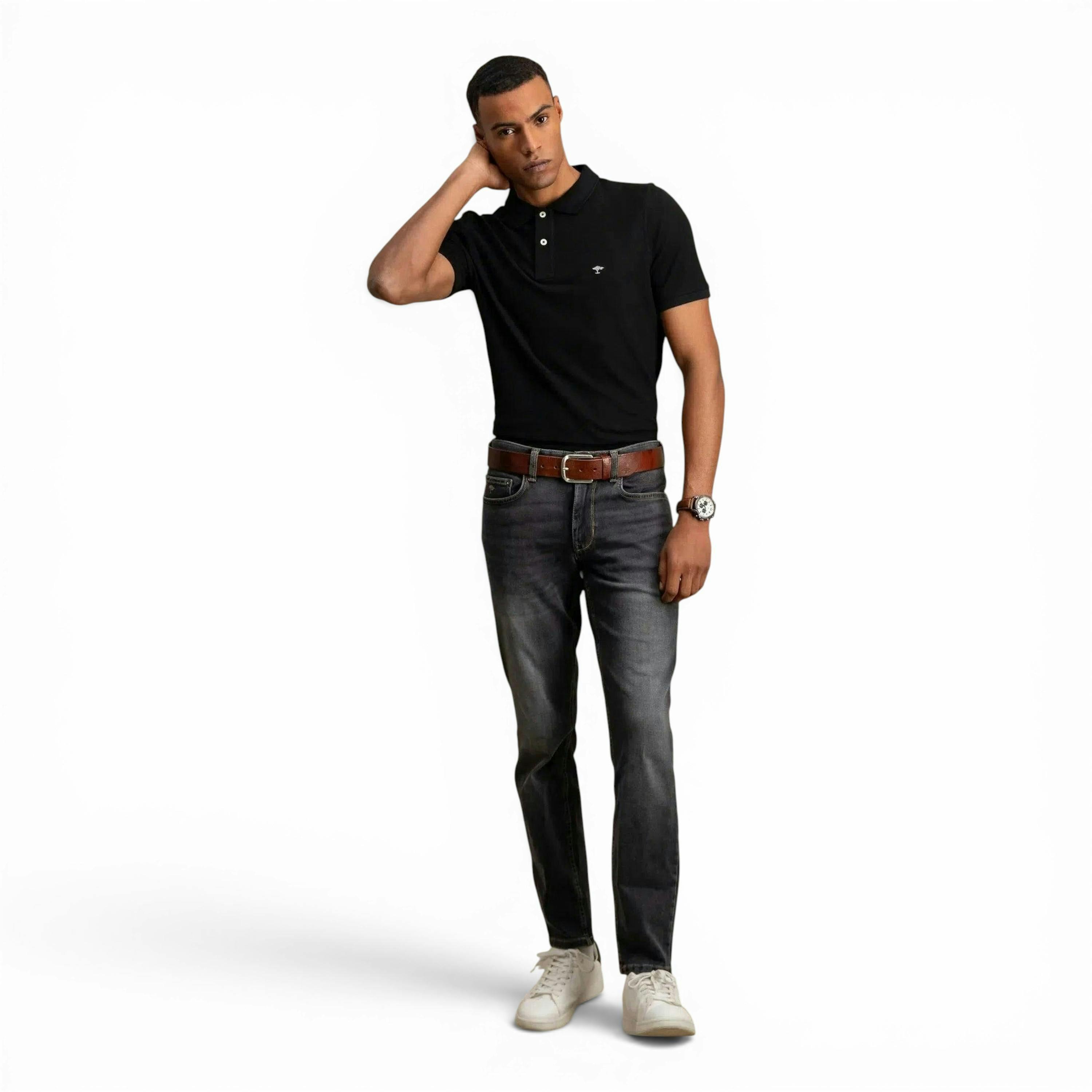 Premium Cotton Polo Shirt Black , view 3 of 6