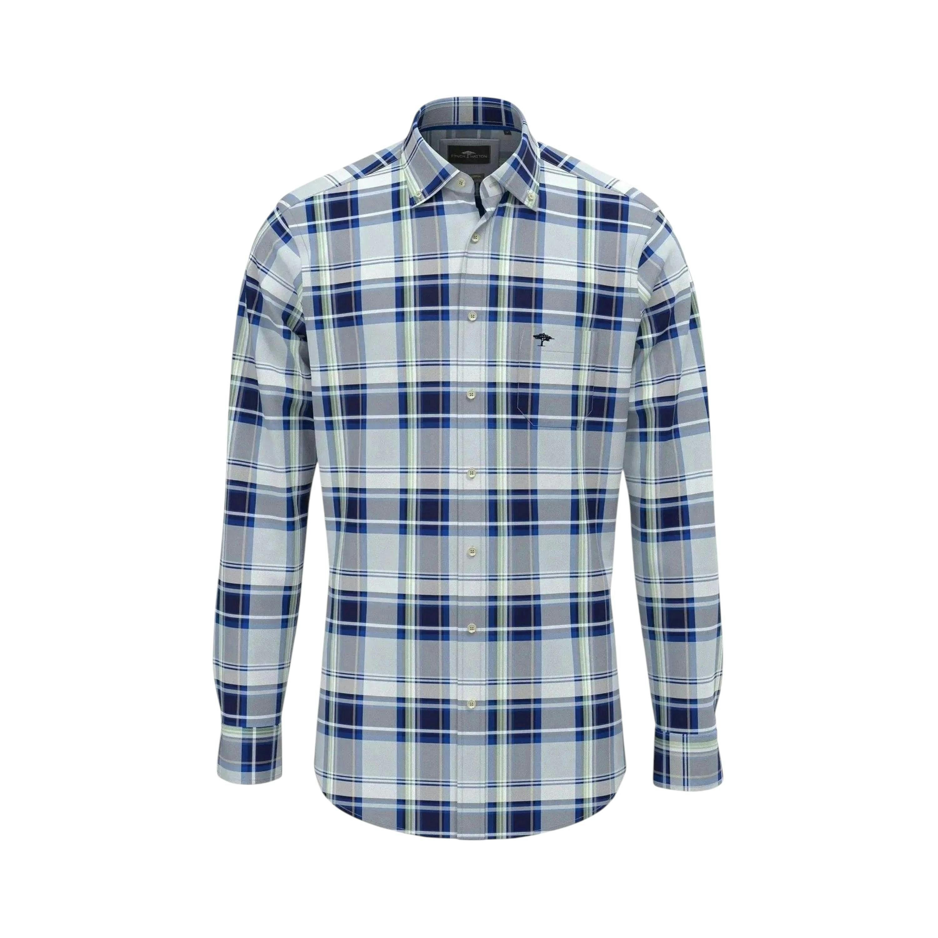 Colorful Combi Check Shirt Navy , view 1 of 2