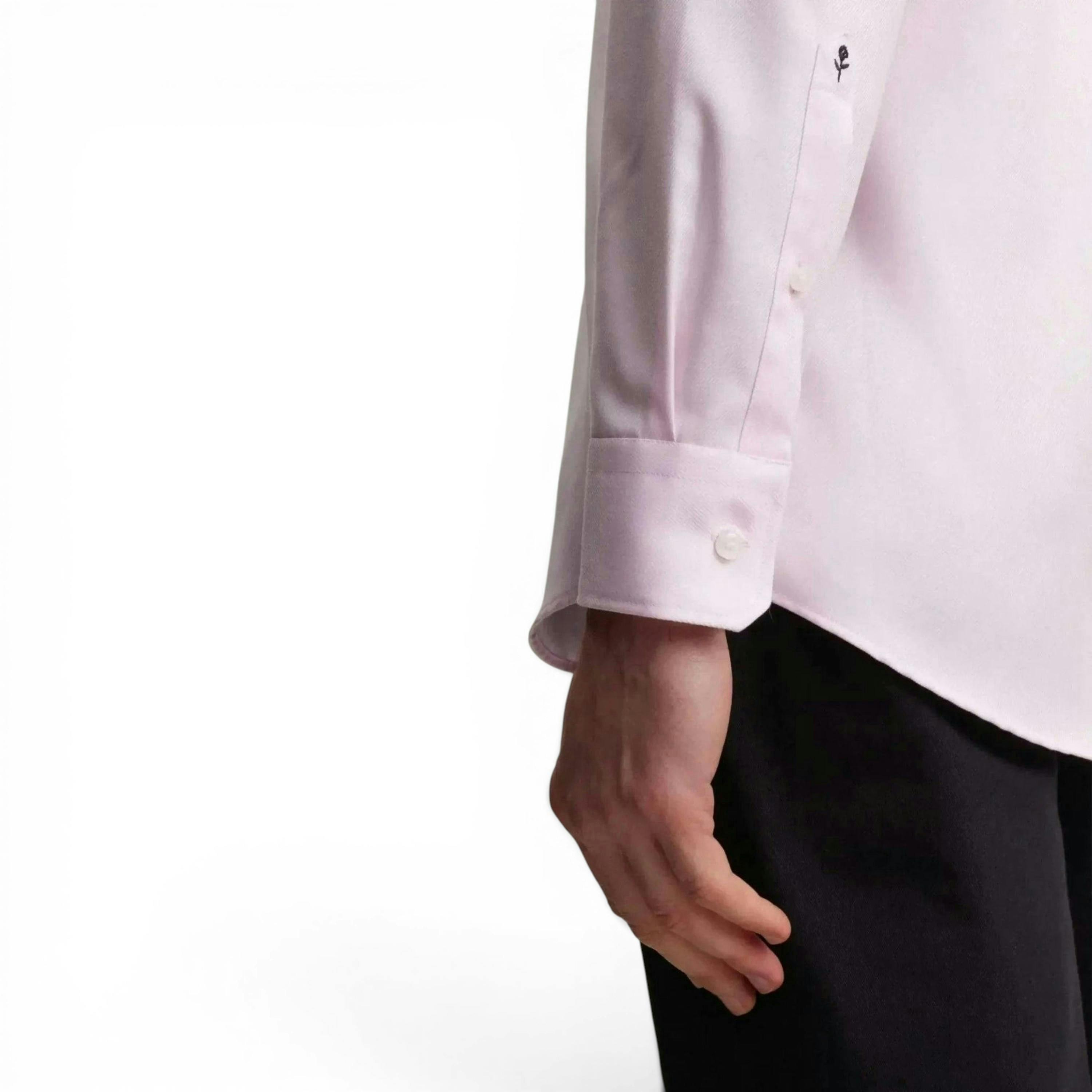 Seidensticker Regular Fit No Iron Kent Collar Business Shirt Pink , view 4 of 6