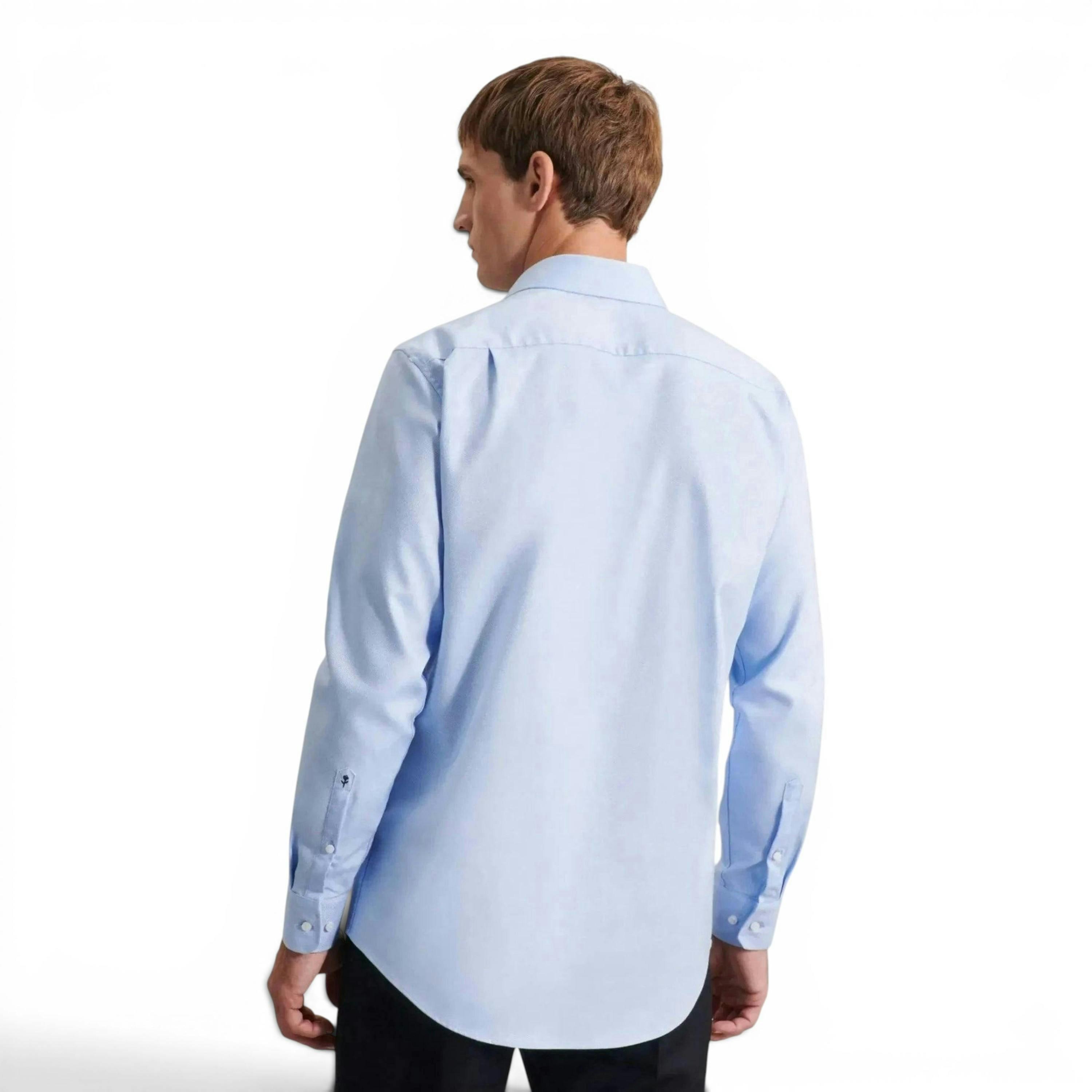 Seidensticker Regular Fit No Iron Kent Collar Business Shirt Light Blue , view 2 of 6