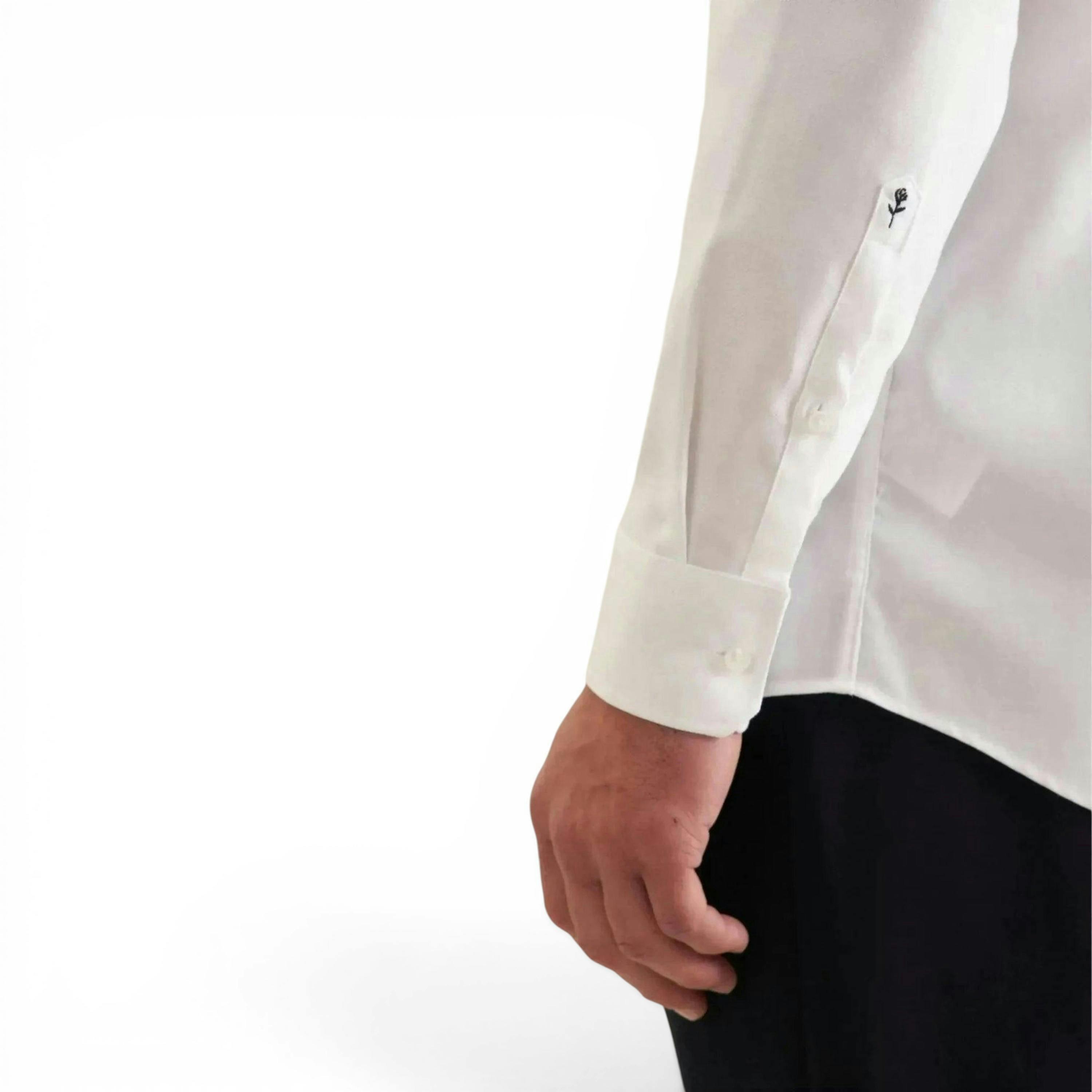 Seidensticker Regular Fit No Iron Kent Collar Business Shirt White , view 4 of 6