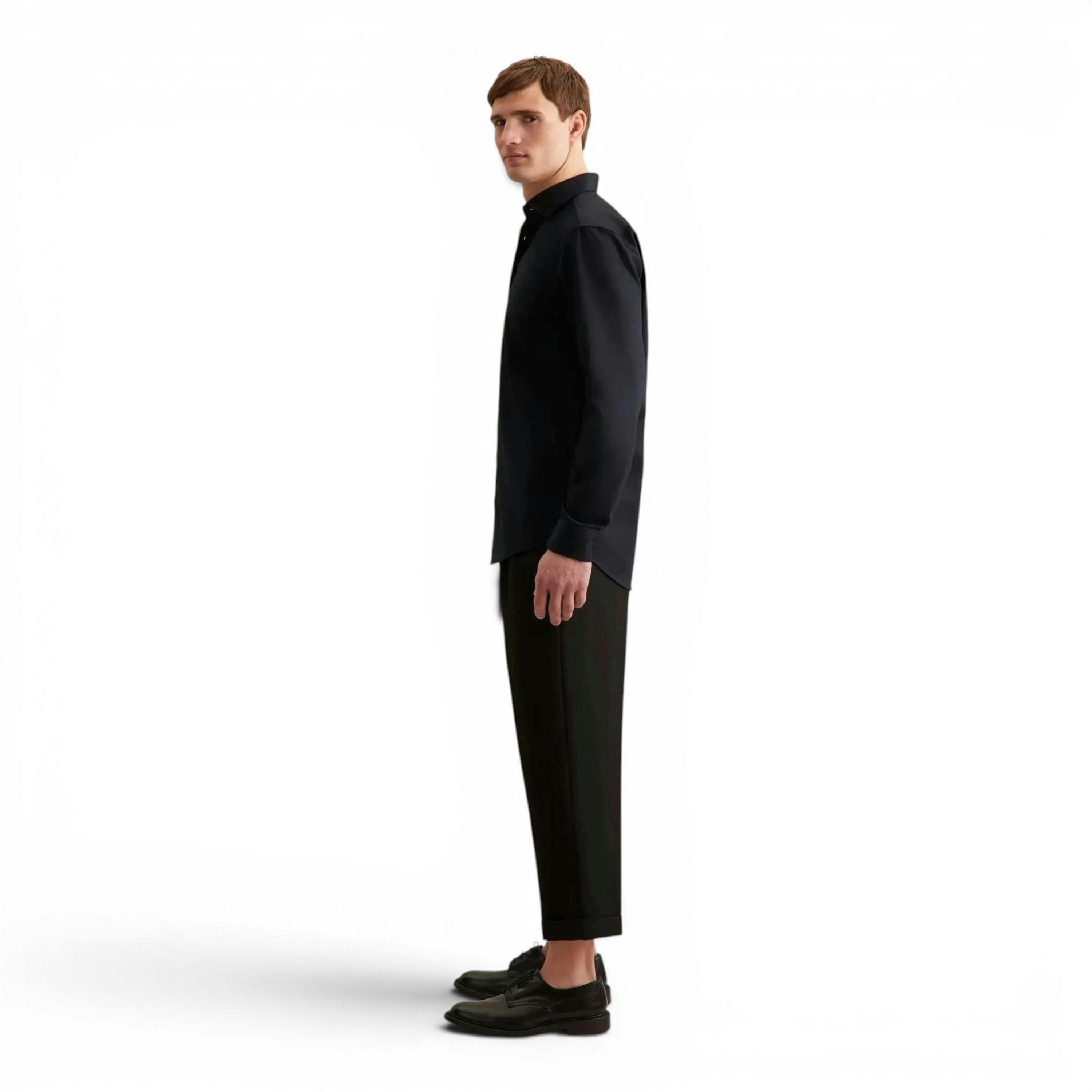 Seidensticker Regular Fit No Iron New Kent Business Shirt Black , view 6 of 6