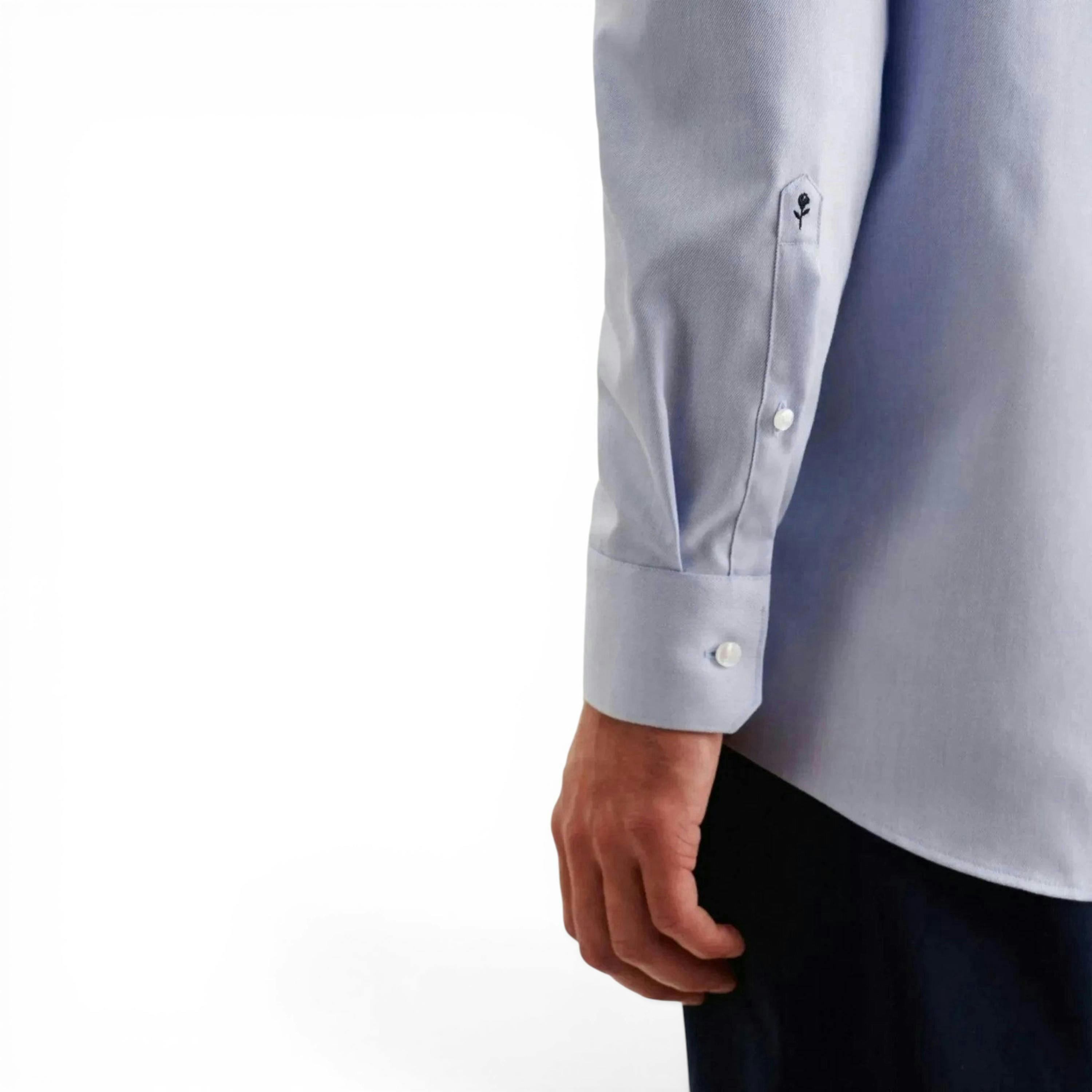 Regular Fit No Iron New Kent Business Shirt Light Blue , view 4 of 6