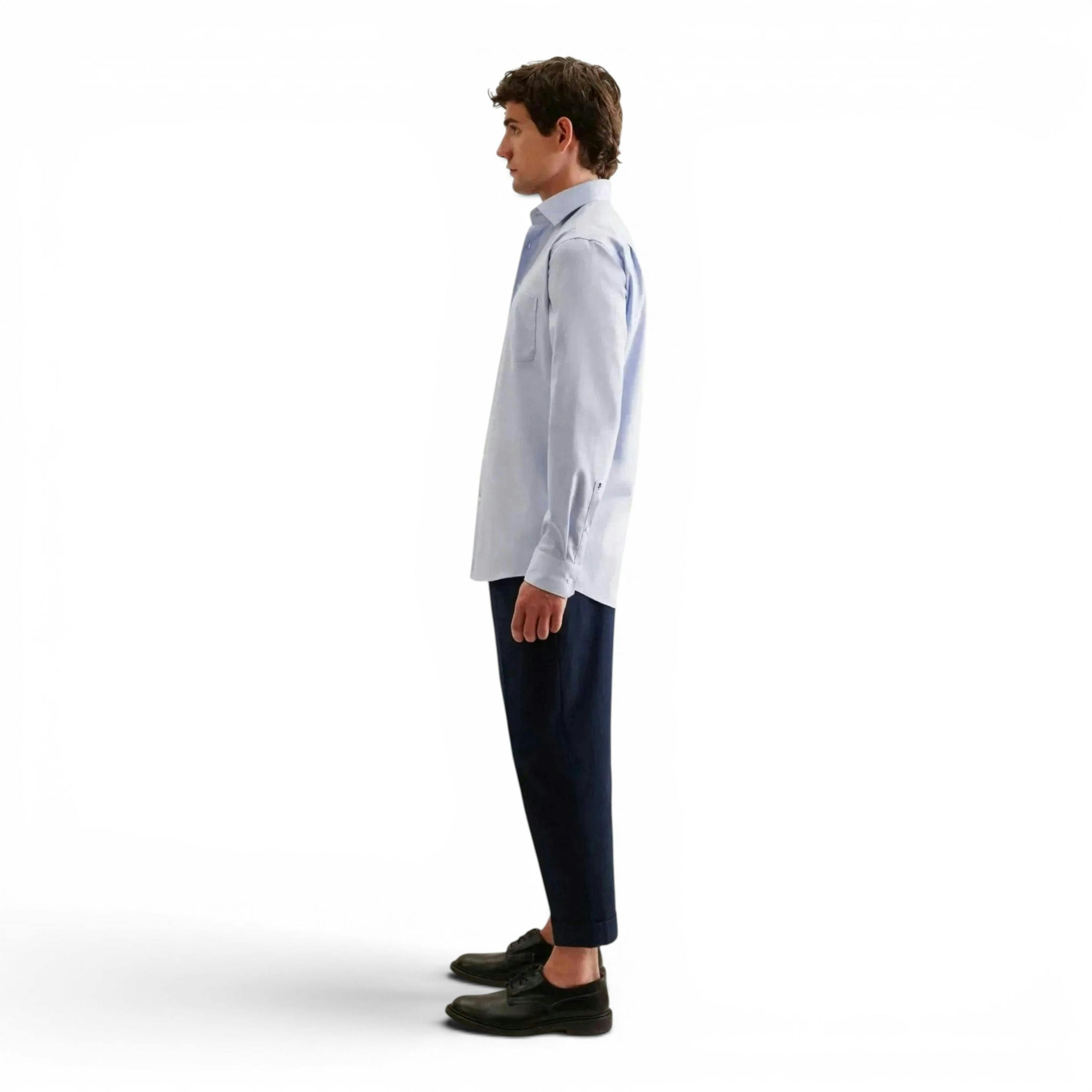 Regular Fit No Iron New Kent Business Shirt Light Blue , view 6 of 6