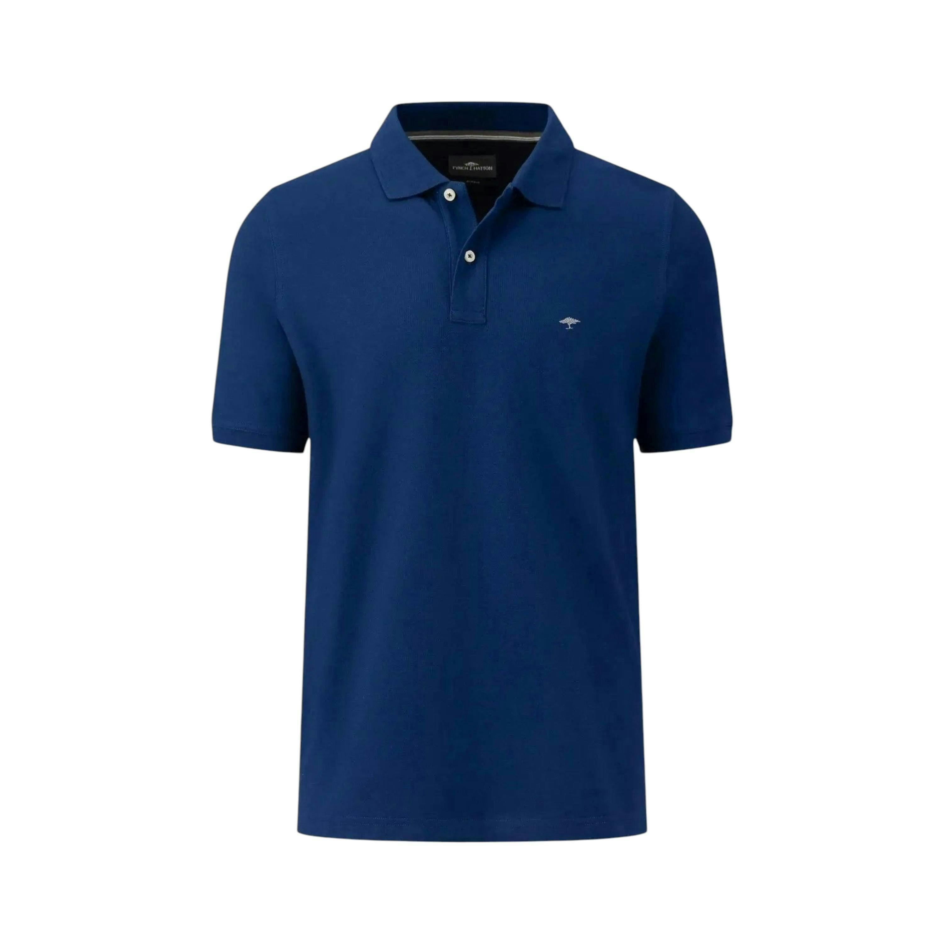 Premium Cotton Polo Shirt Midnight , view 1 of 5