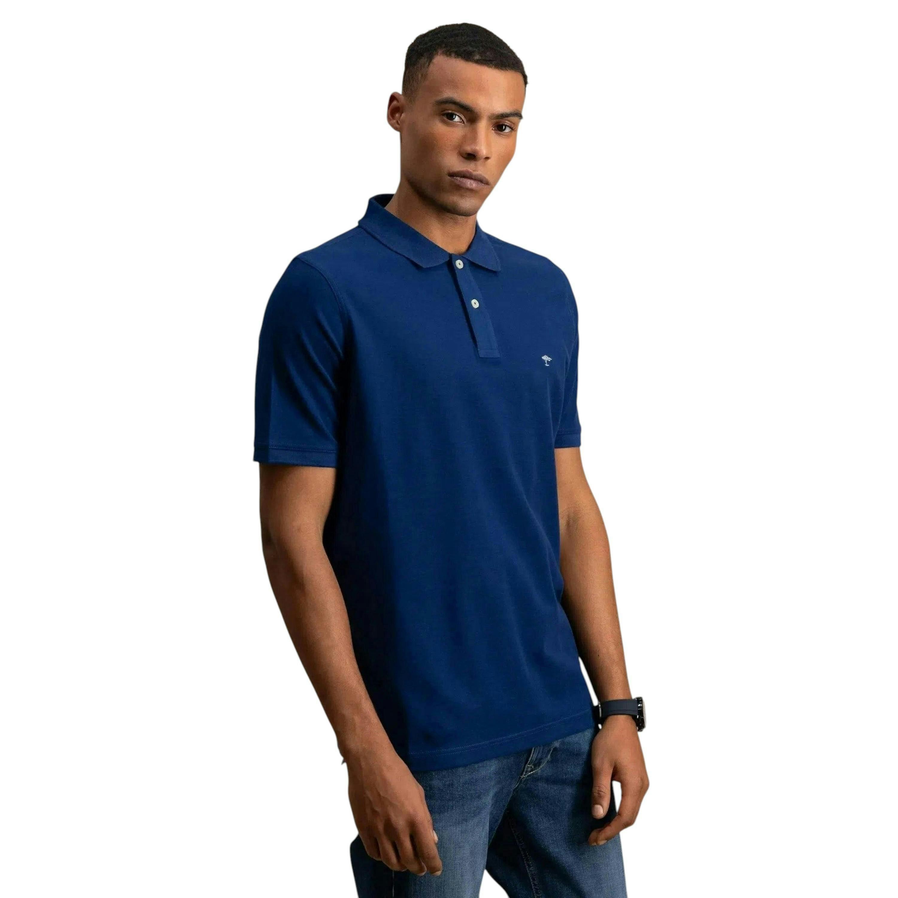 Premium Cotton Polo Shirt Midnight , view 2 of 5