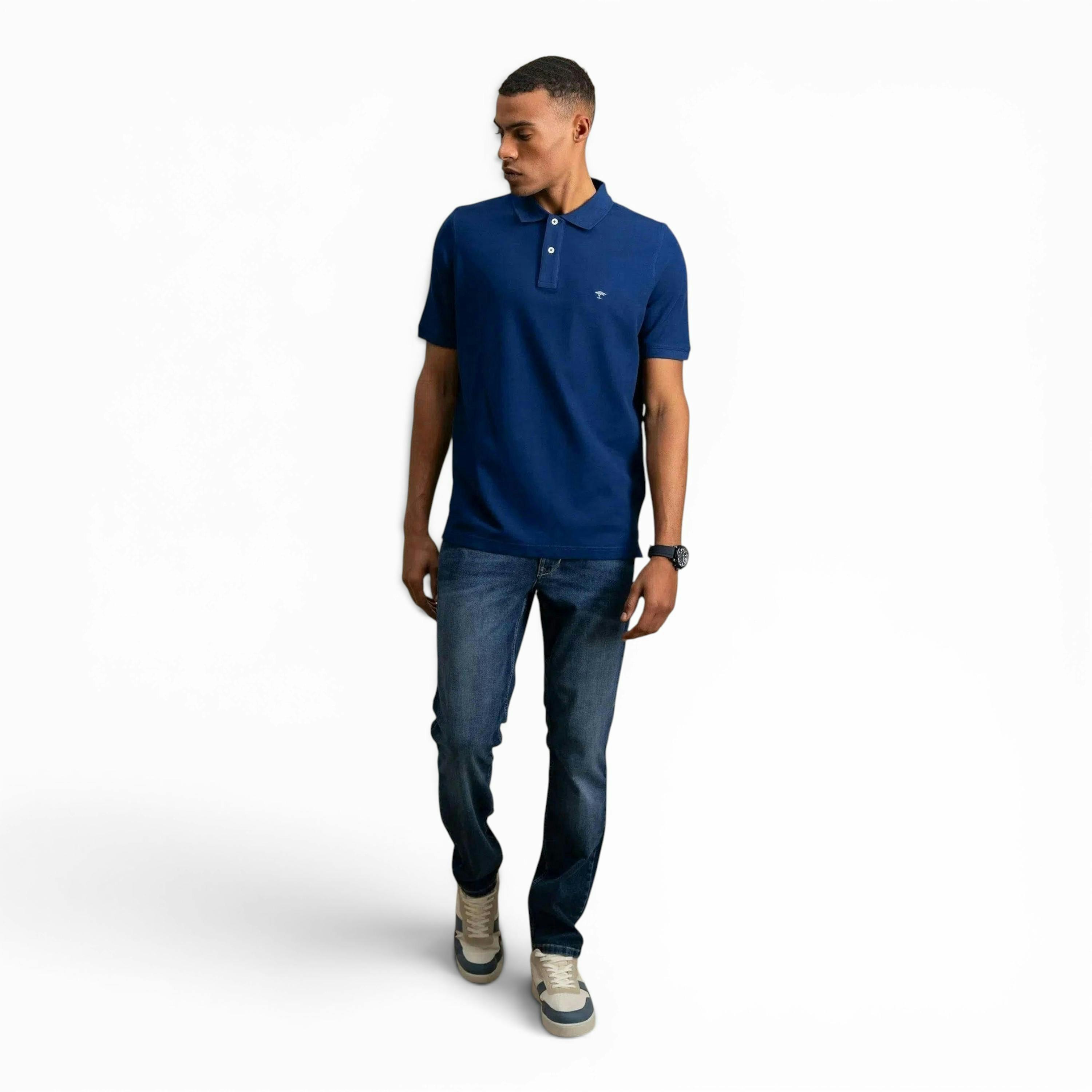 Premium Cotton Polo Shirt Midnight , view 5 of 5