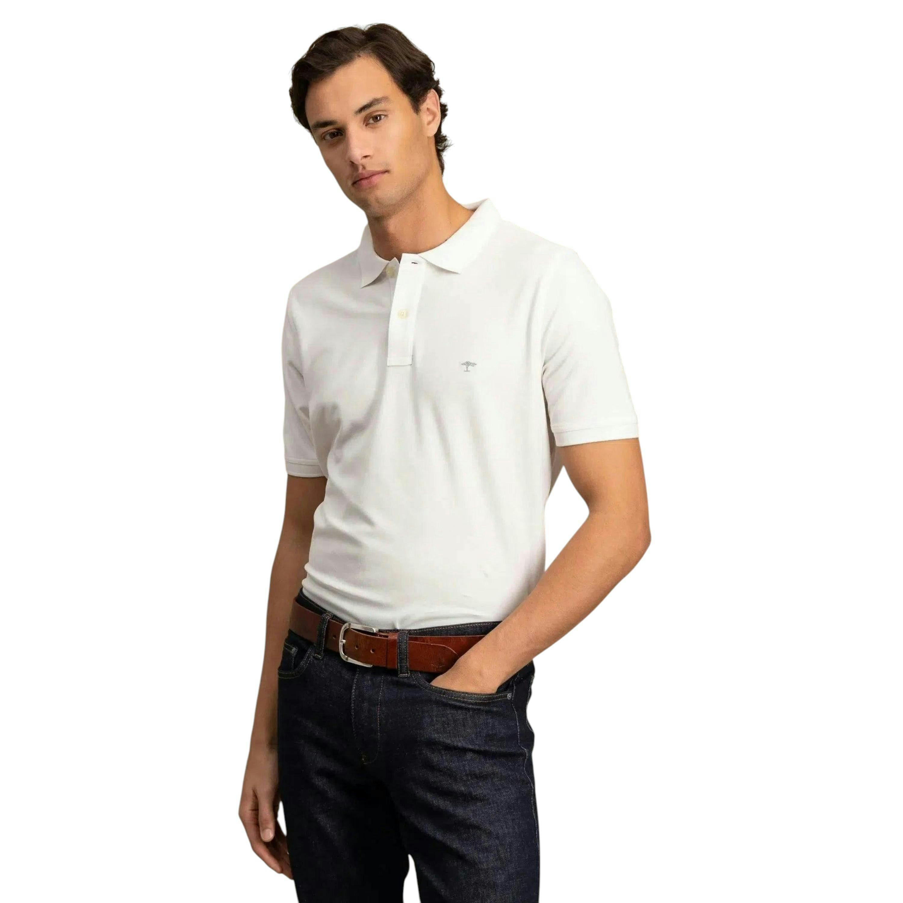 Premium Cotton Polo Shirt White , view 2 of 5