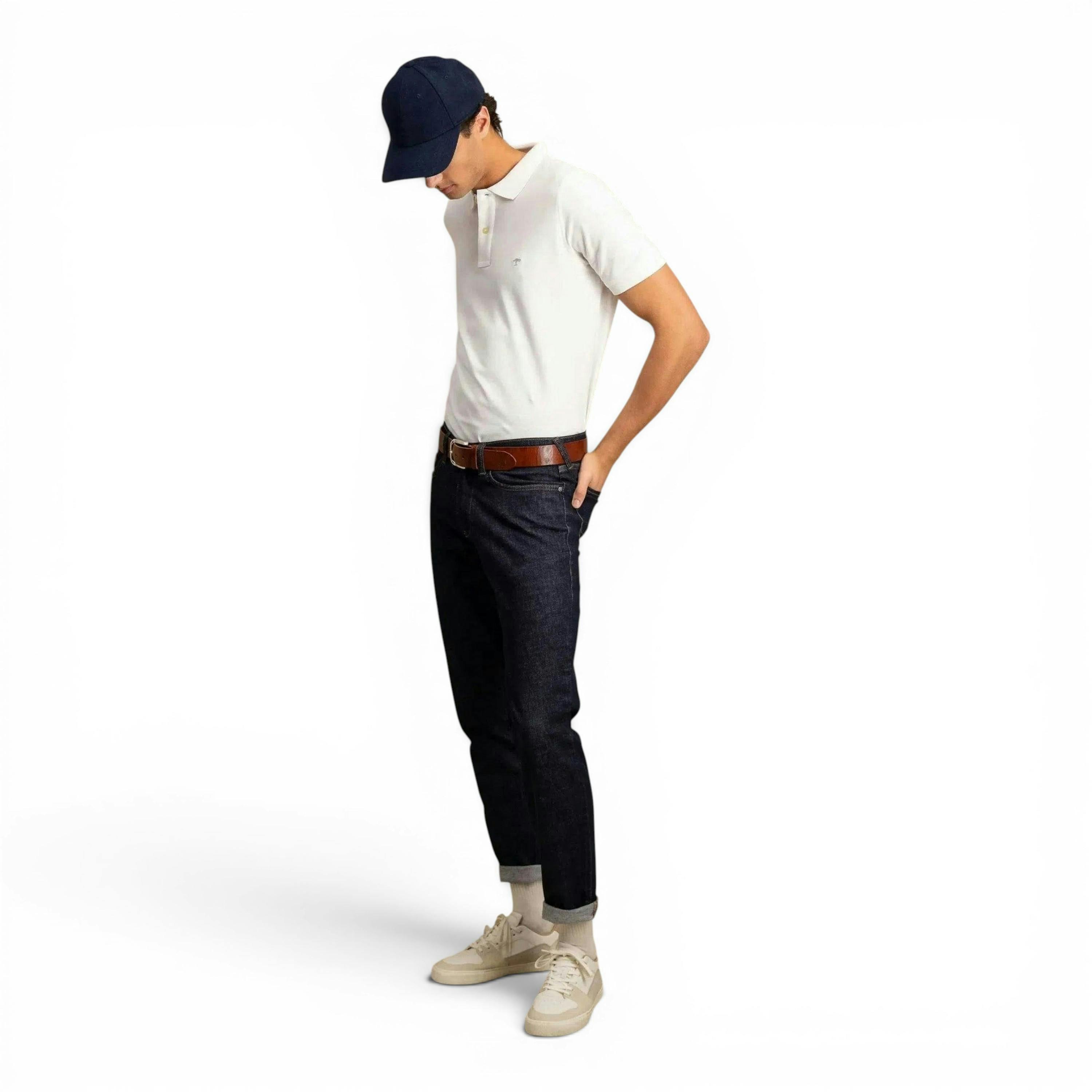 Premium Cotton Polo Shirt White , view 3 of 5