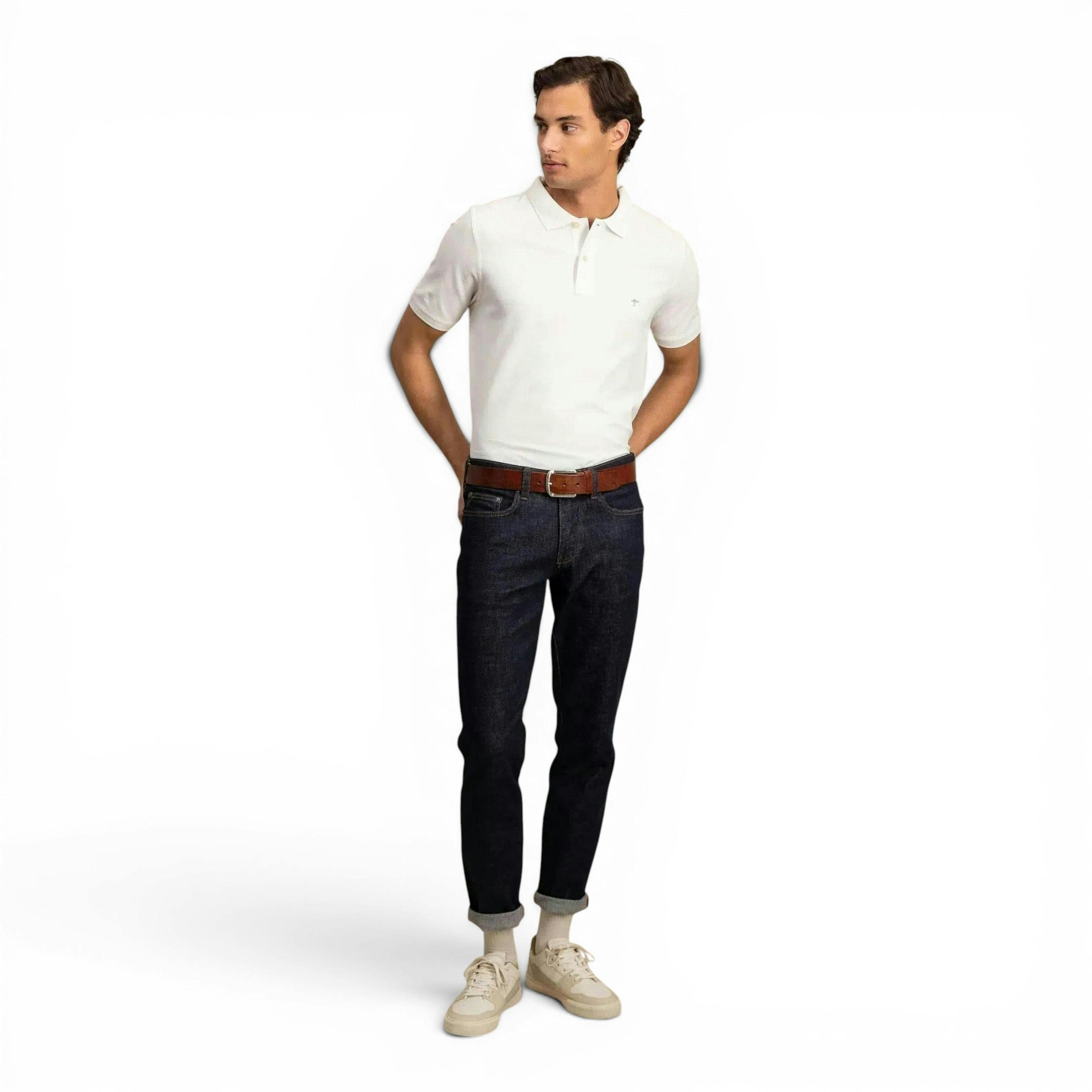 Premium Cotton Polo Shirt White , view 5 of 5