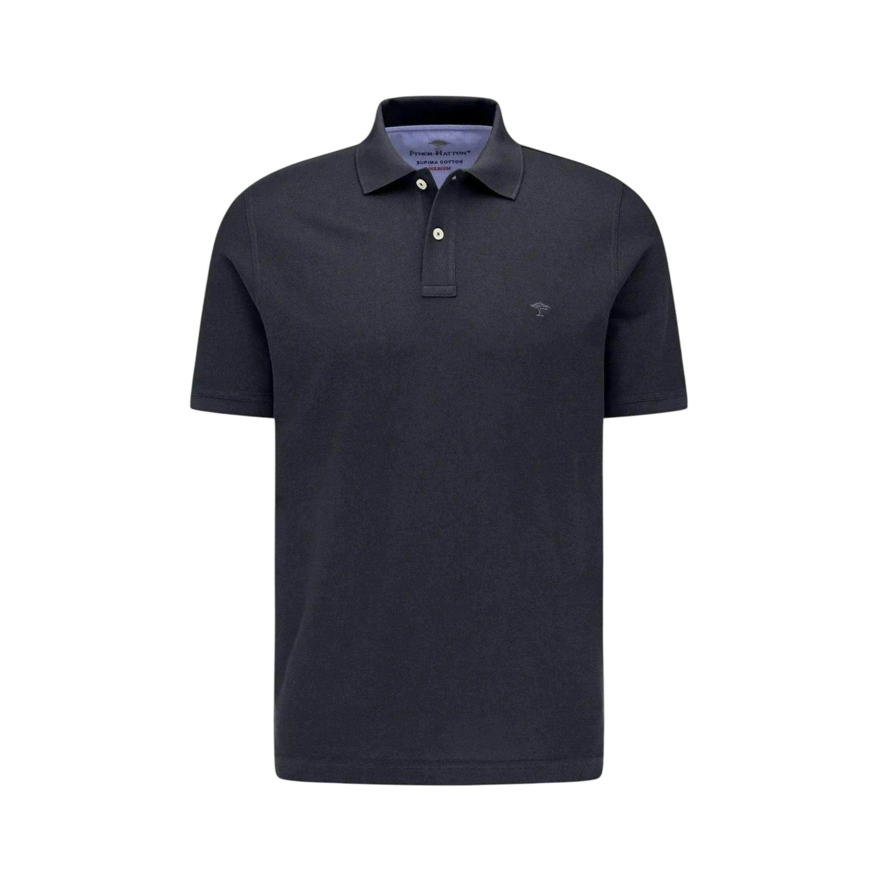 Premium Cotton Polo Shirt Navy , view 1 of 5