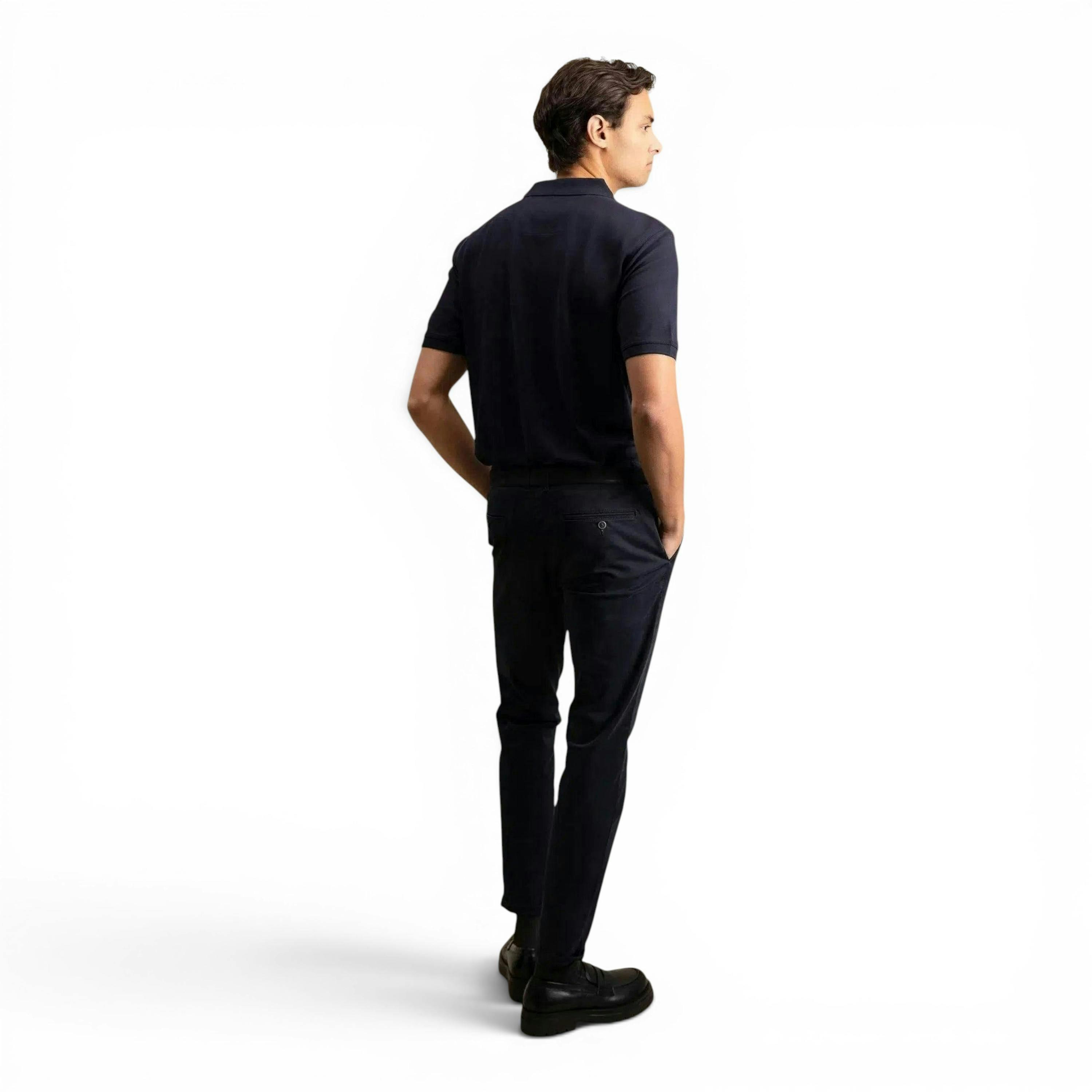Premium Cotton Polo Shirt Navy , view 4 of 5